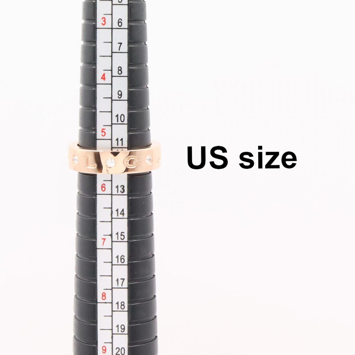 Bvlgari Gold Clear Pink Gold (18K) Band Ring (Pre-Owned)