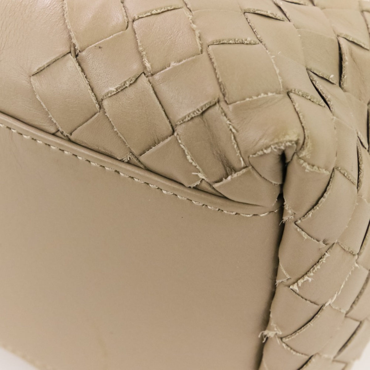 Bottega Veneta Grayish Leather Tote Bag (Pre-Owned)