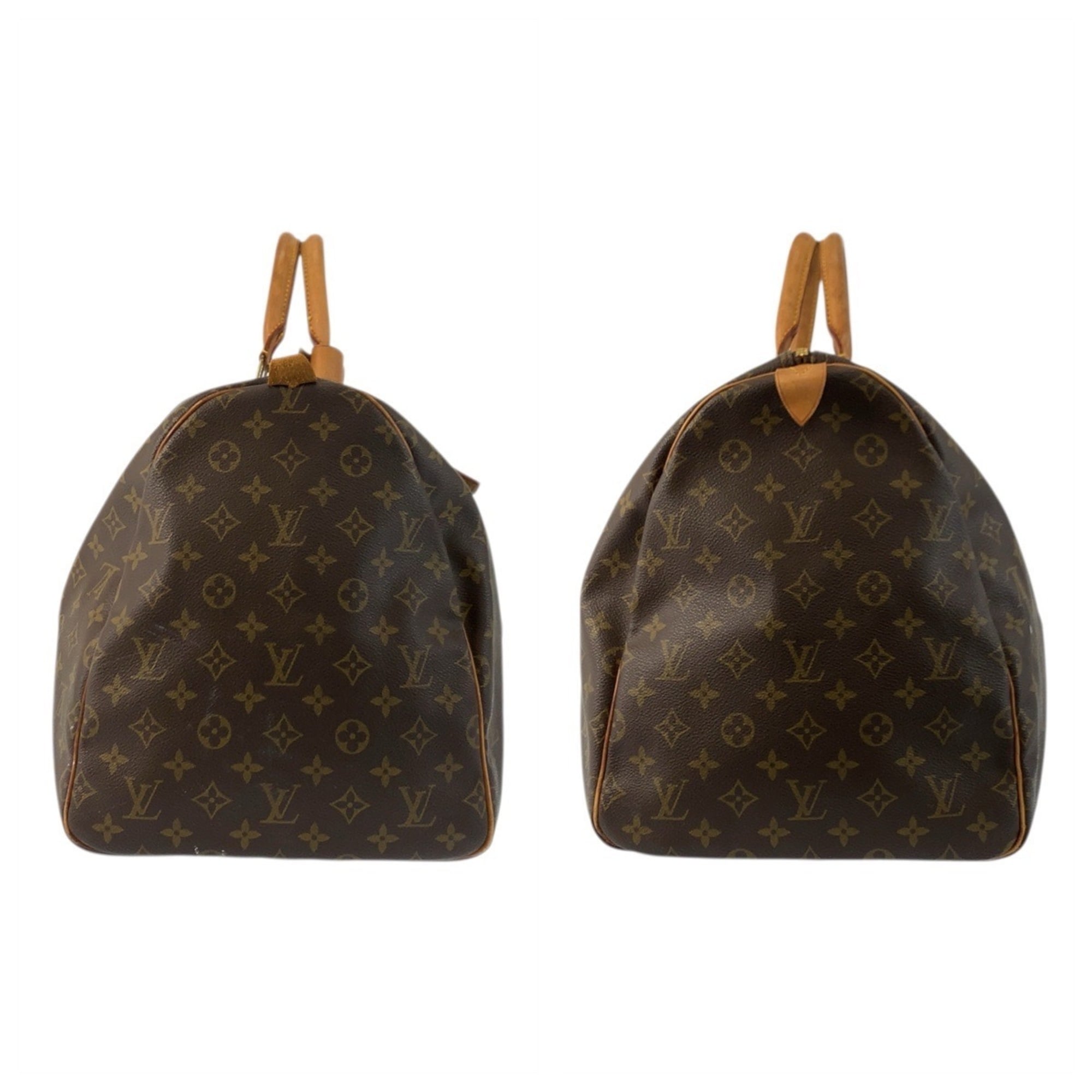 Louis Vuitton Monogram Brown Pvc Leather Boston Bag Handbag (Pre-Owned)