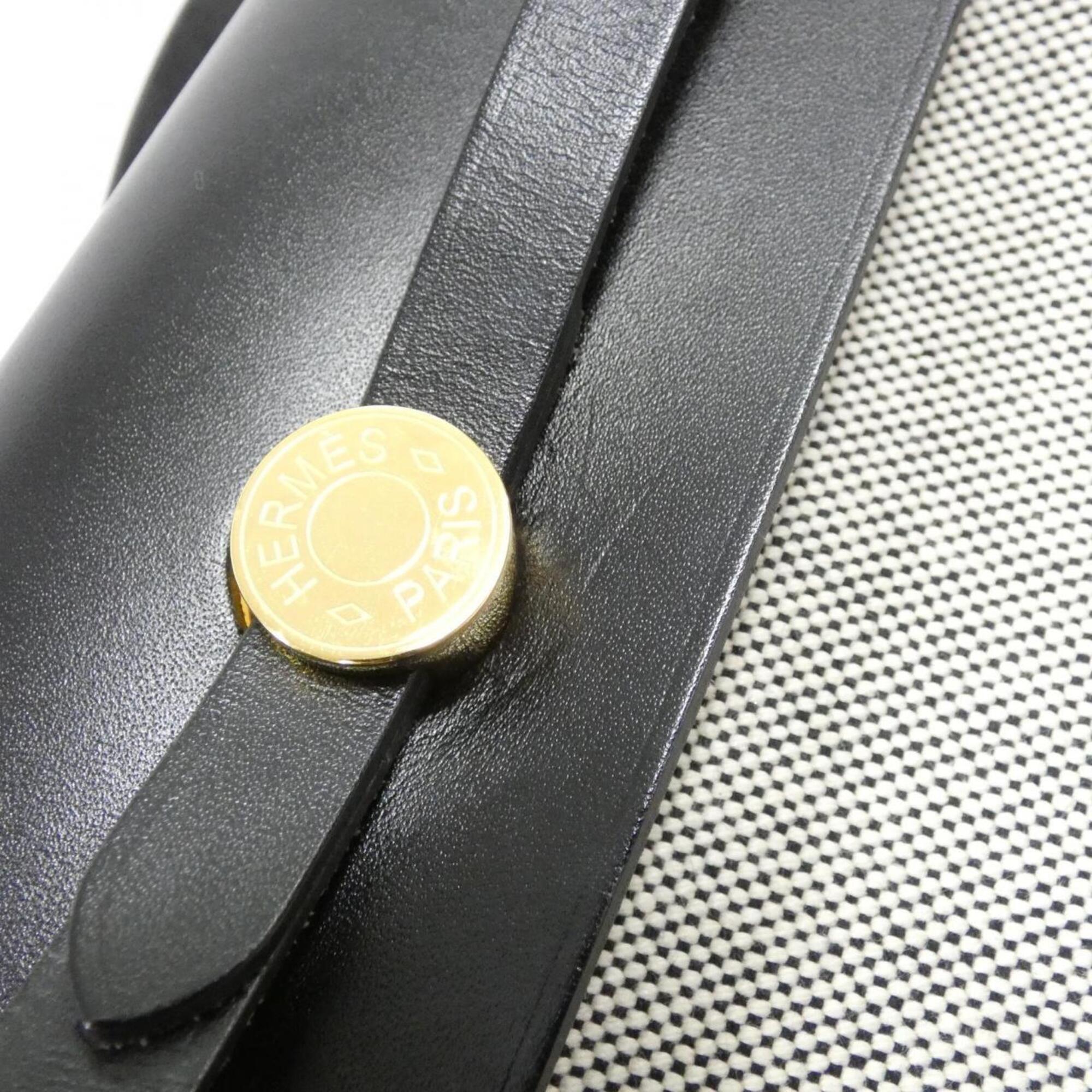 Hermes Black Ecru Shoulder Bag (Pre-Owned)