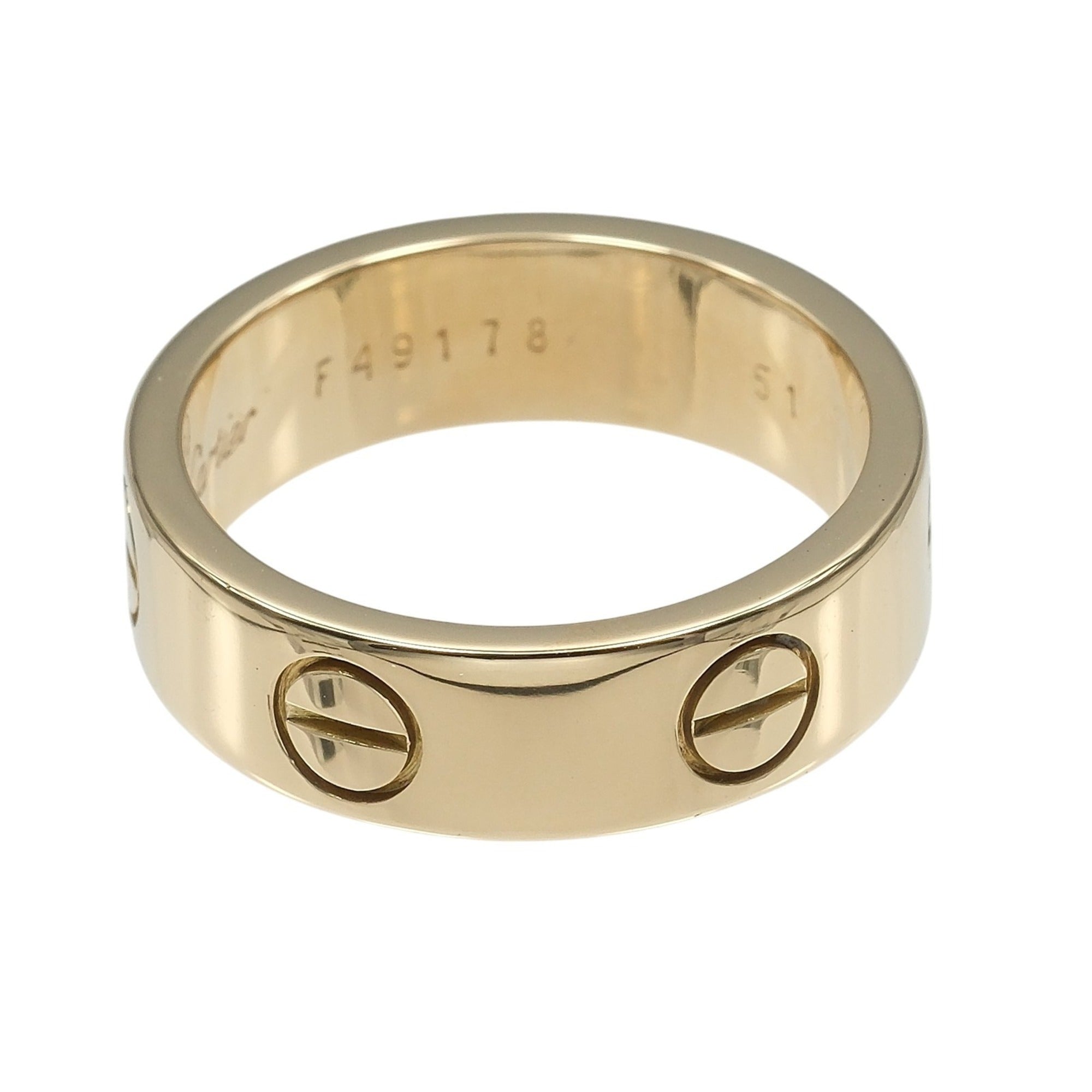 Cartier Love Yellow Gold (18K) Band Ring (Pre-Owned)