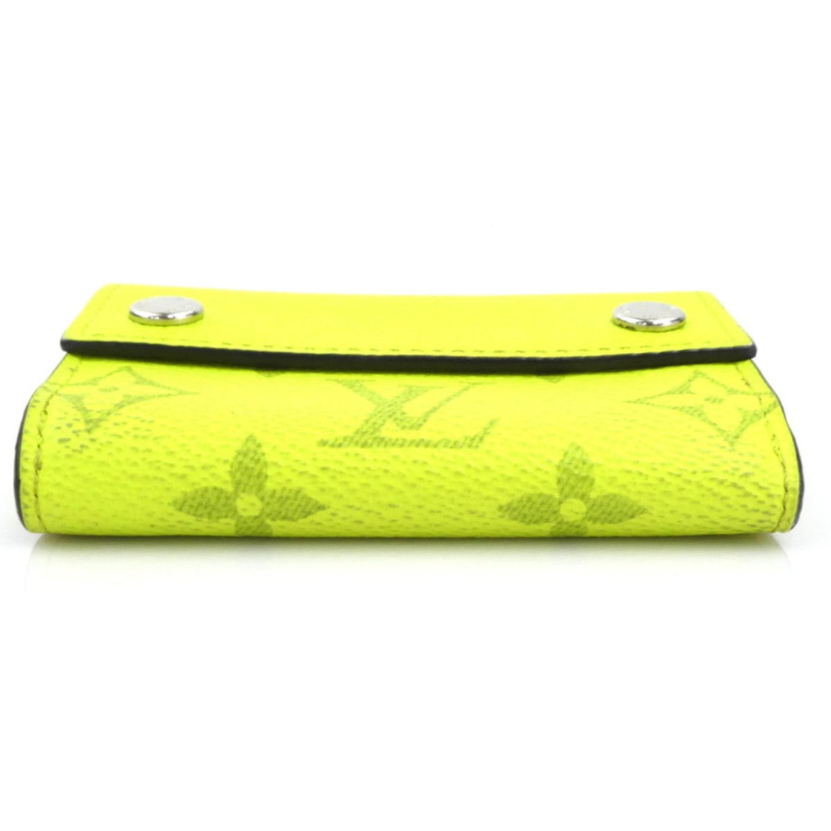 Louis Vuitton Green Yellow Pvc Leather Wallet (Tri-Fold) (Pre-Owned)