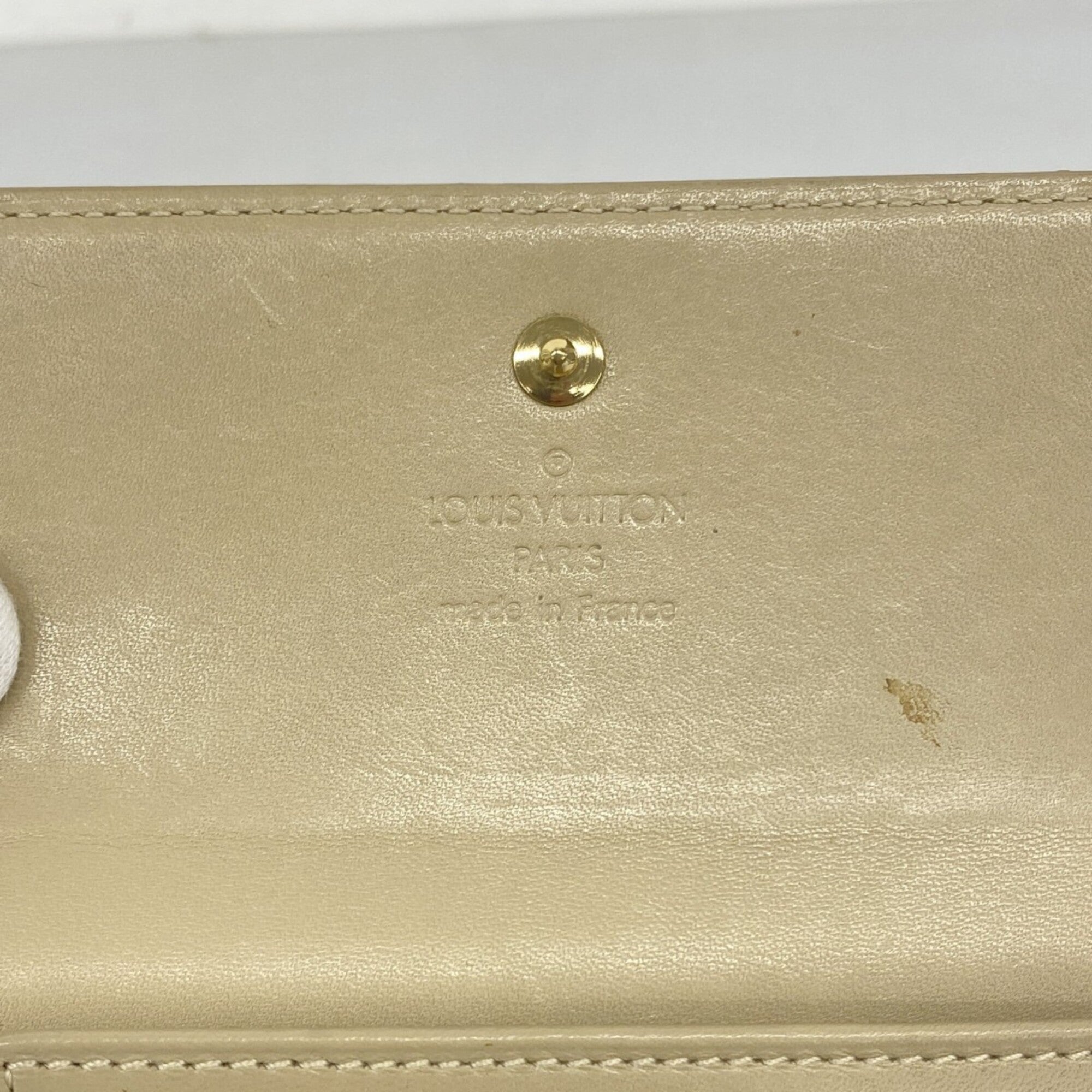Louis Vuitton Beige Wallet (Tri-Fold) (Pre-Owned)