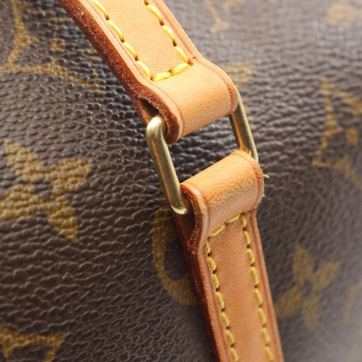 Louis Vuitton Brown Monogram Coated Canvas Leather Handbag (Pre-Owned)