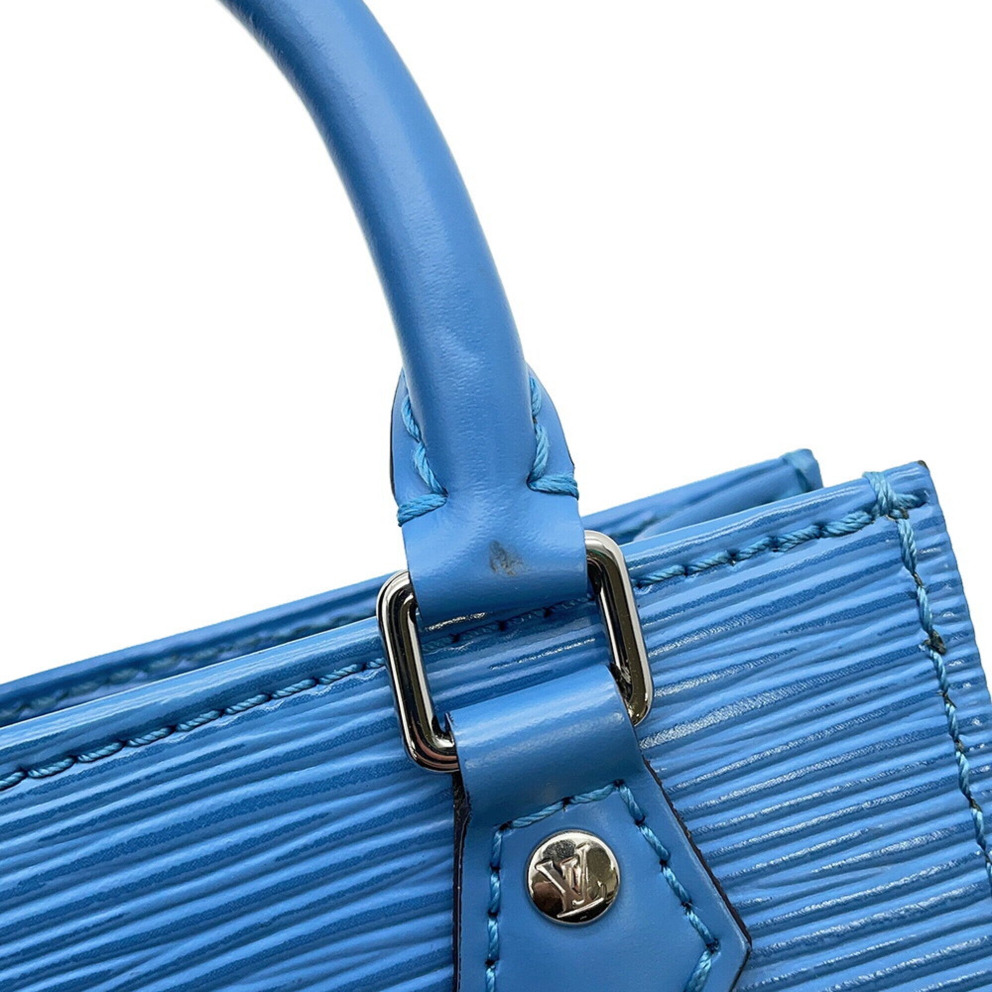 Louis Vuitton Epi Blue Epi Leather Handbag Shoulder Bag (Pre-Owned)