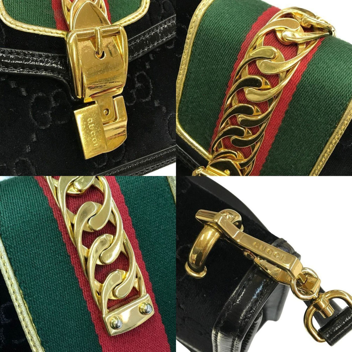 Gucci Black Leather Shoulder Bag (Pre-Owned)