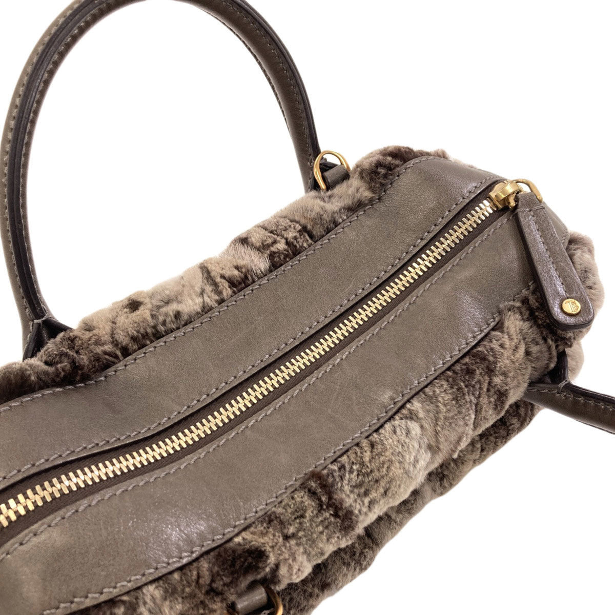 Tod's Brown Fur Handbag (Pre-Owned)