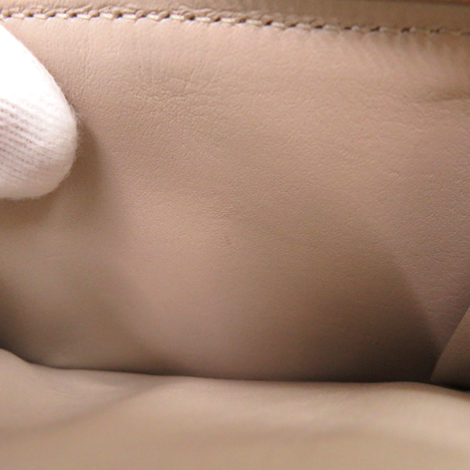 Loewe Beige Leather Coin Purse/Coin Case (Pre-Owned)