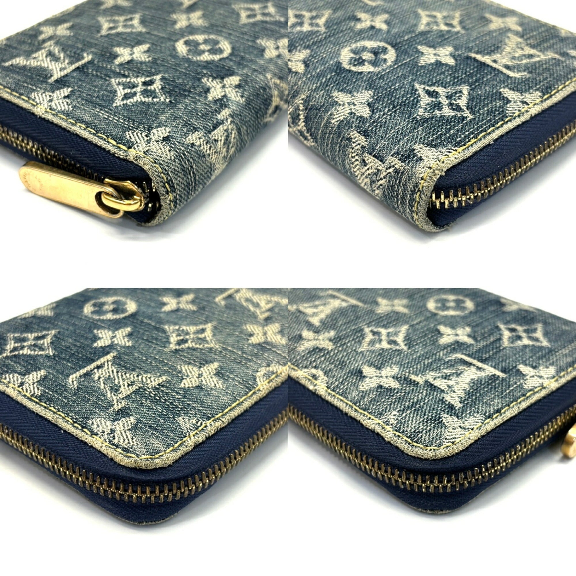 Louis Vuitton Monogram Denim Monogram Denim Long Wallet (Bi-Fold) (Pre-Owned)