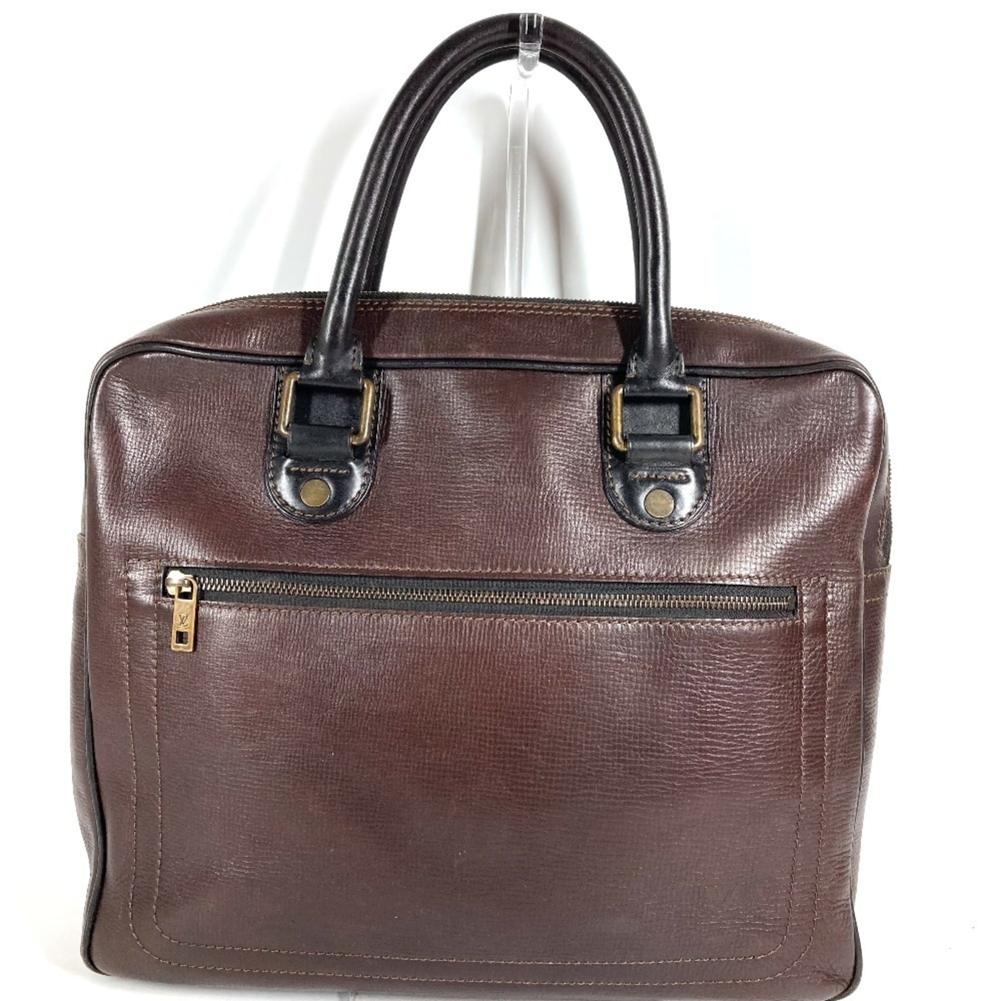 Louis Vuitton Brown Galle Utah Leather Leather Briefcase Handbag Tote Bag (Pre-Owned)
