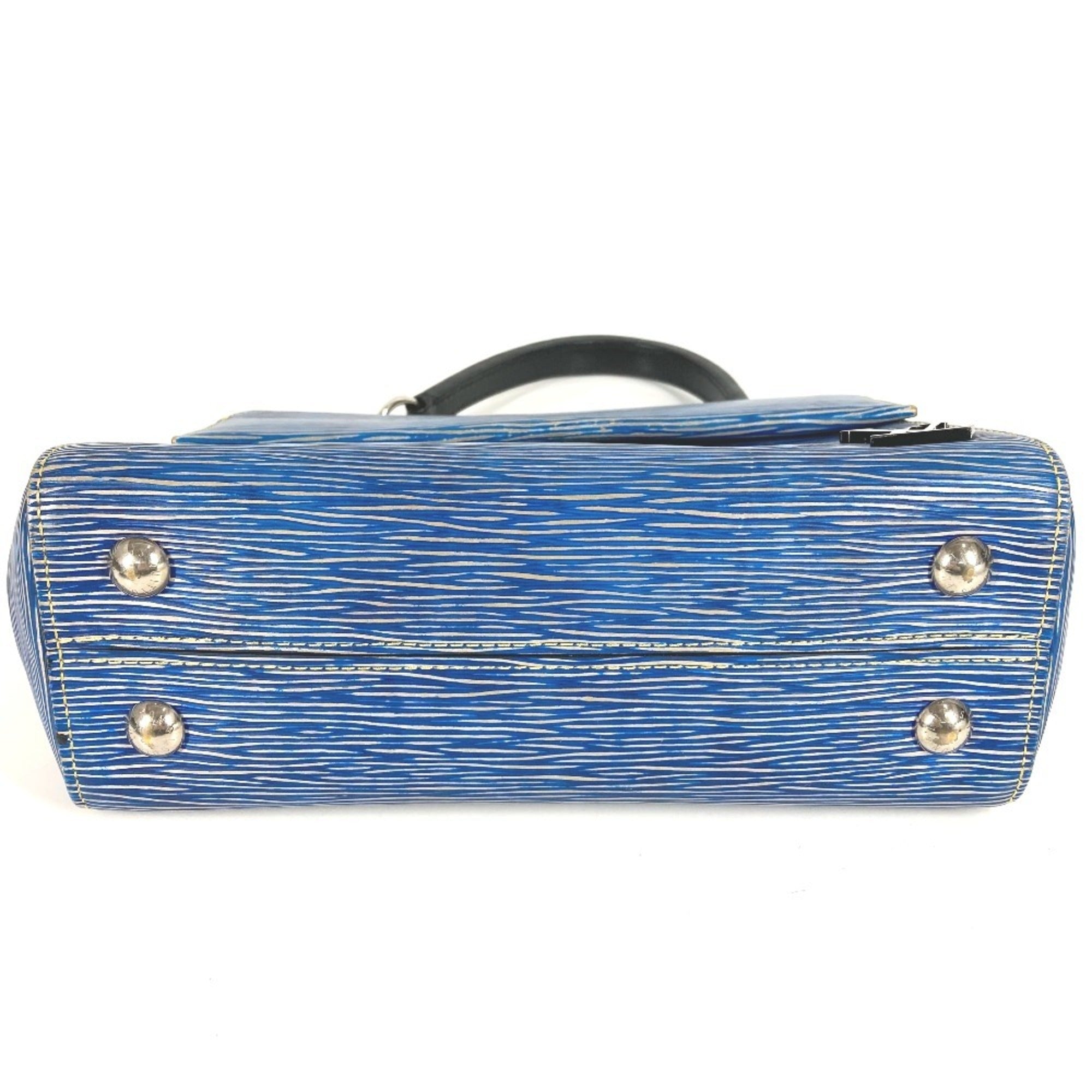 Louis Vuitton Blue Epi Leather Handbag Shoulder Bag (Pre-Owned)