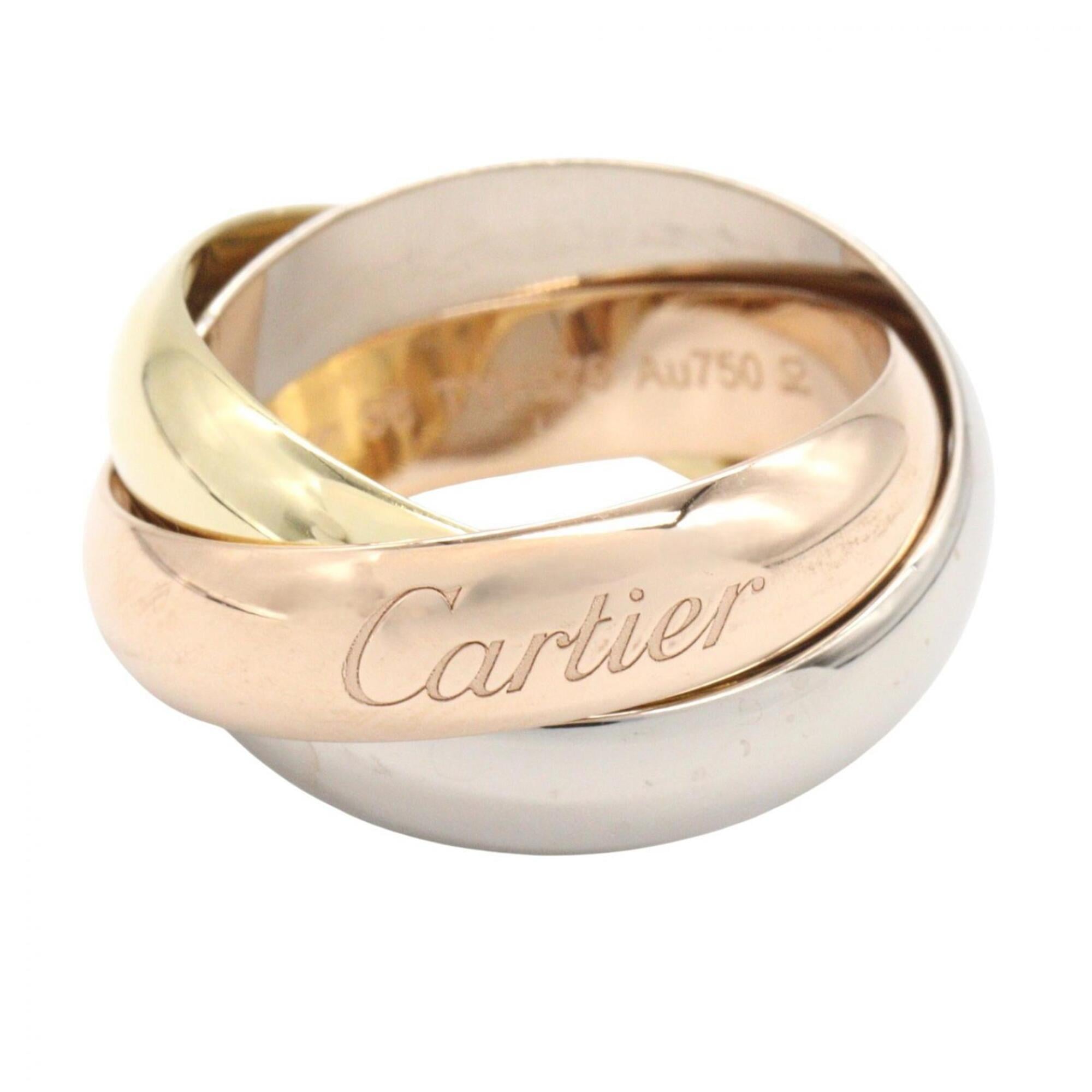 Cartier Pink Gold White Gold Yellow Gold Yellow Gold (18K) Pink Gold (18K) White Gold (18K) Band Ring (Pre-Owned)