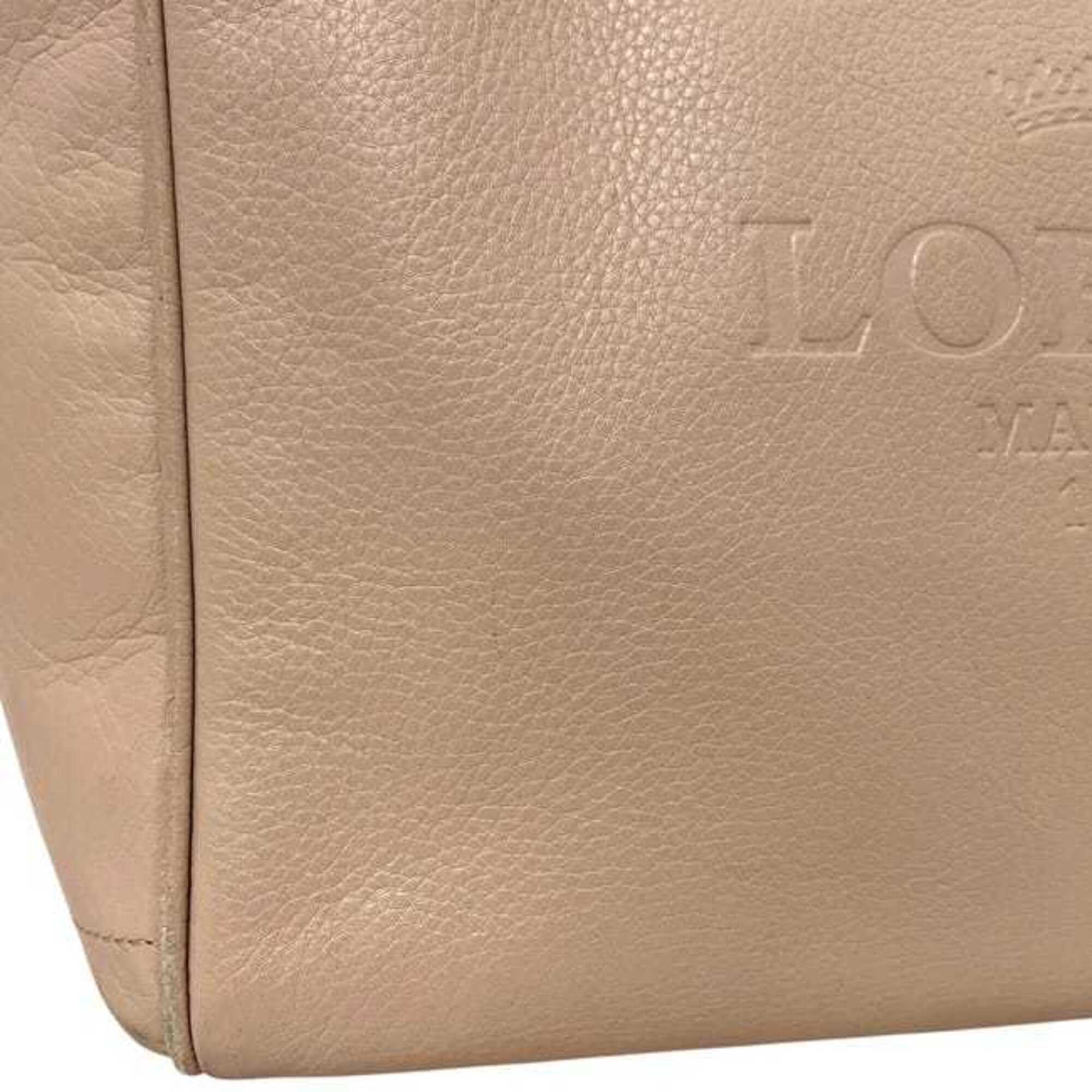 Loewe Pink Beige Leather Tote Bag (Pre-Owned)