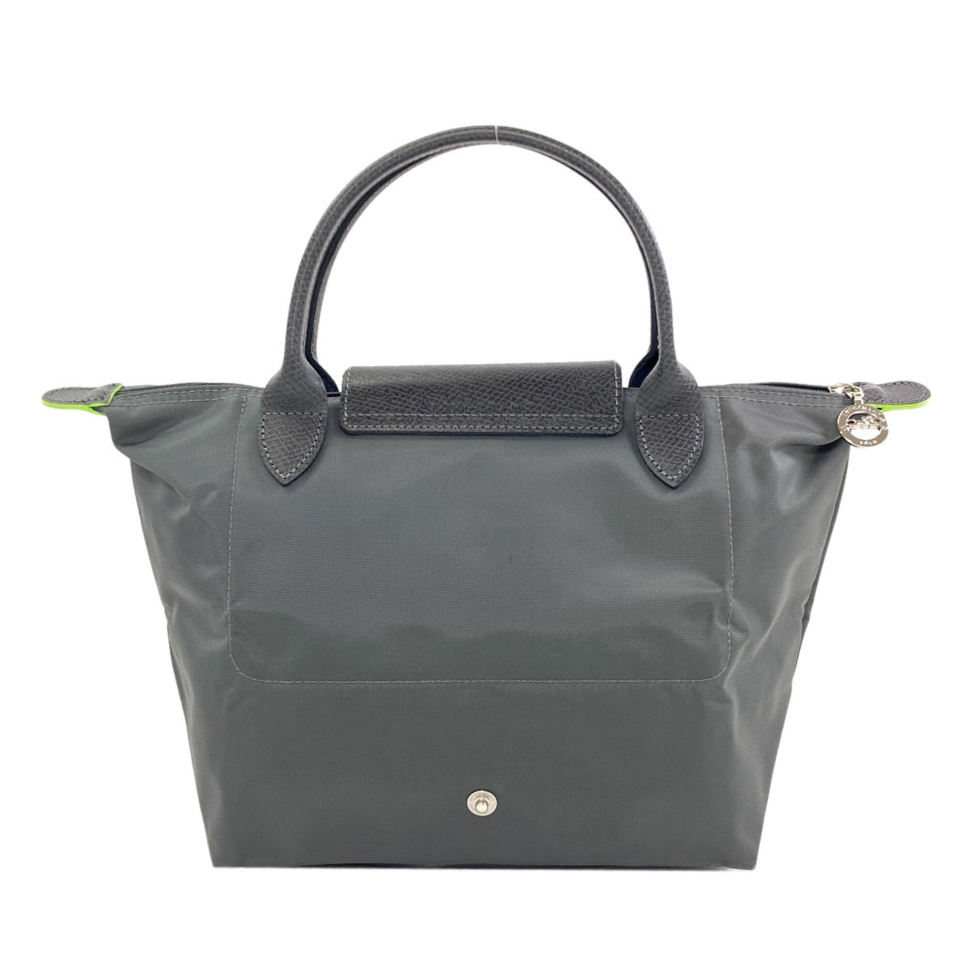 Longchamp Le Pliage Gray Nylon Handbag (Pre-Owned)