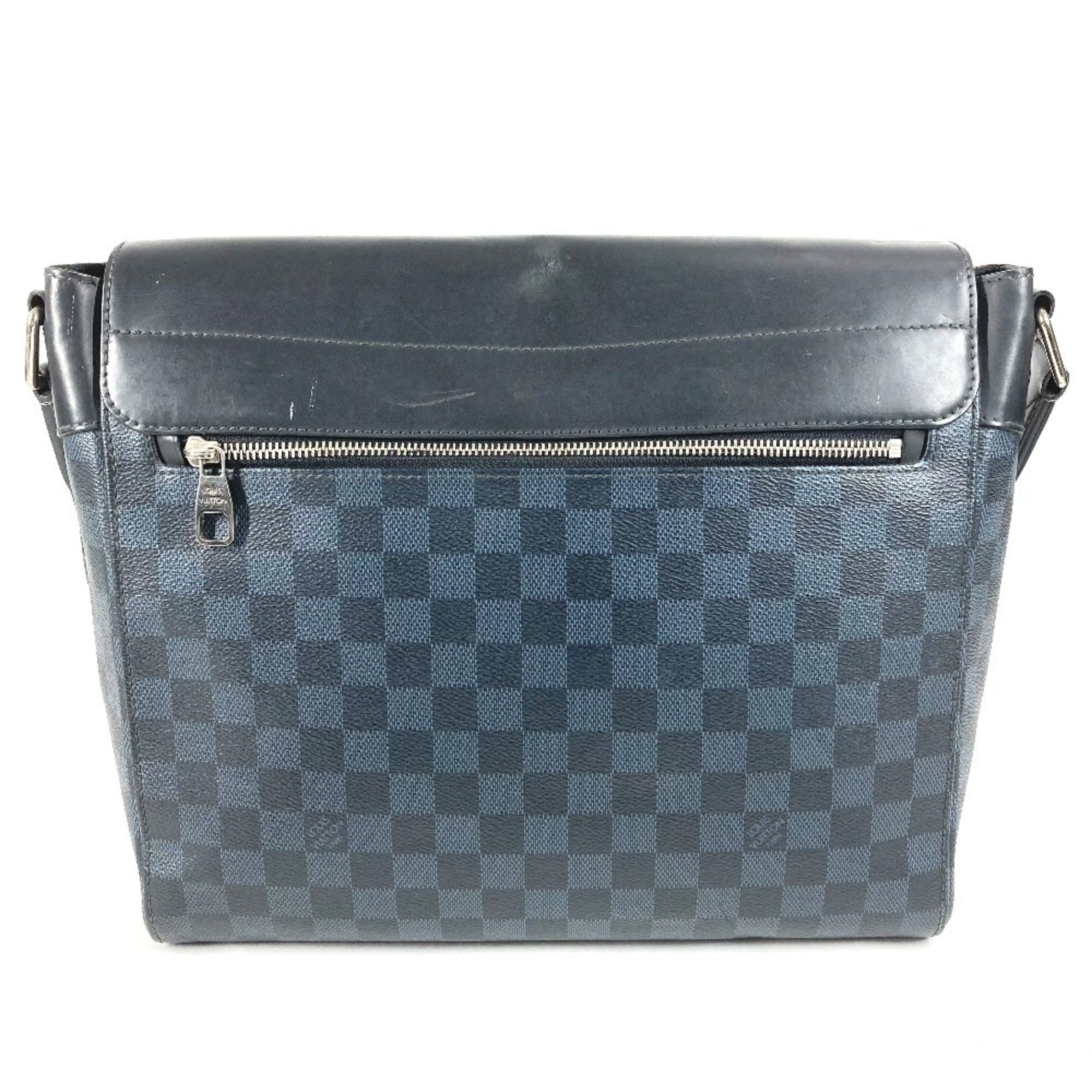 Louis Vuitton Damier Cobalt Navy Messenger Bag Shoulder Bag (Pre-Owned)