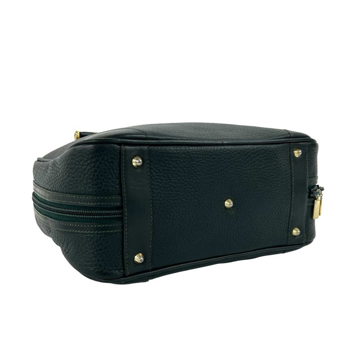 Gucci Green Leather Boston Bag Handbag (Pre-Owned)