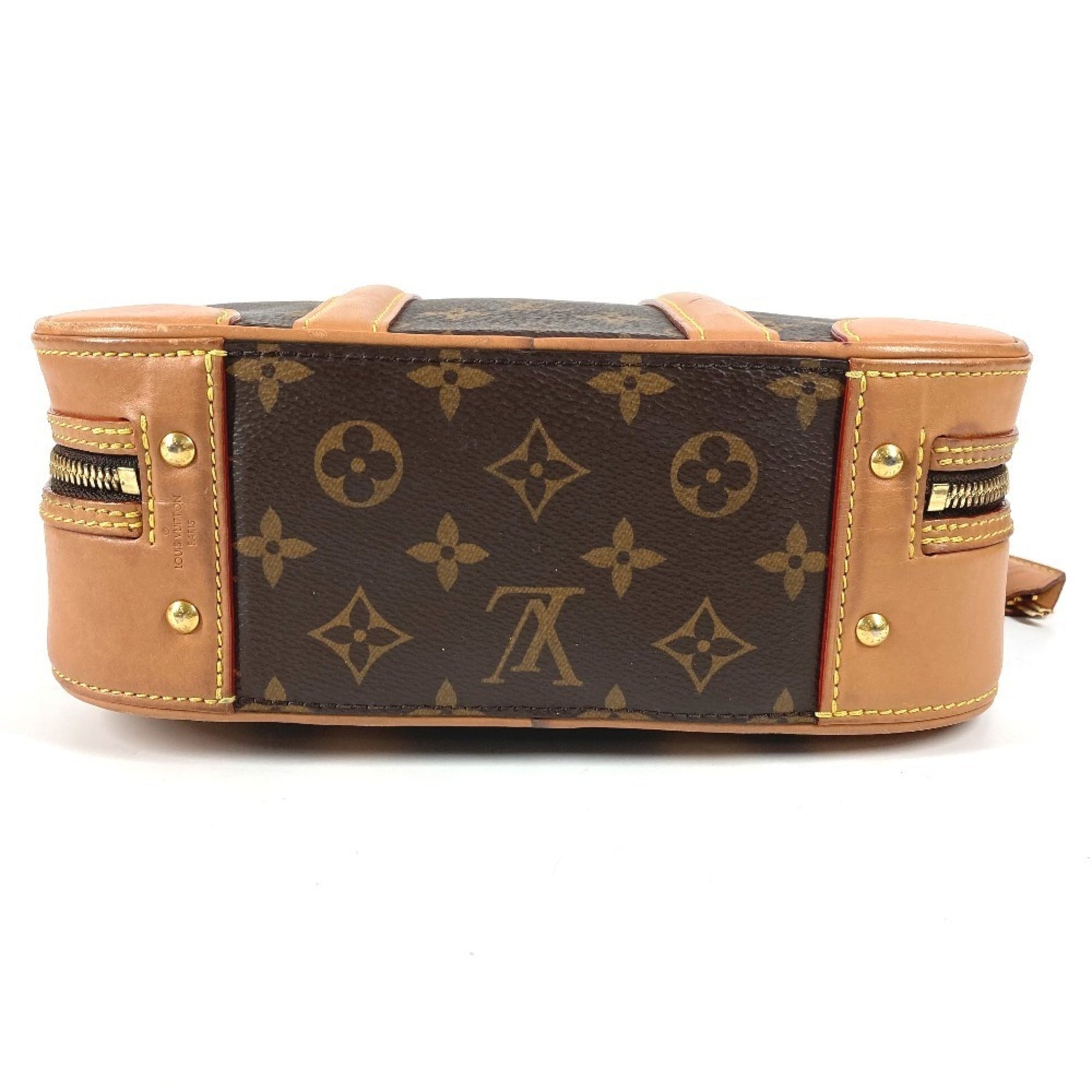Louis Vuitton Brown Monogram Boston Bag Handbag Shoulder Bag (Pre-Owned)