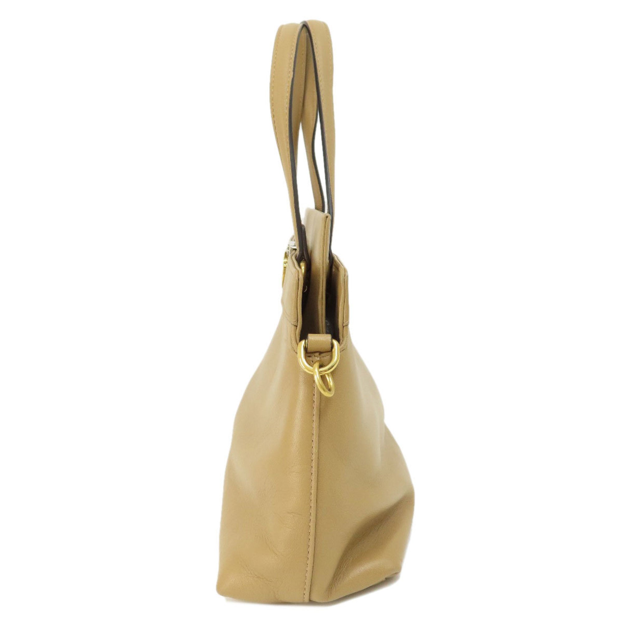 Gucci Beige Leather Handbag (Pre-Owned)