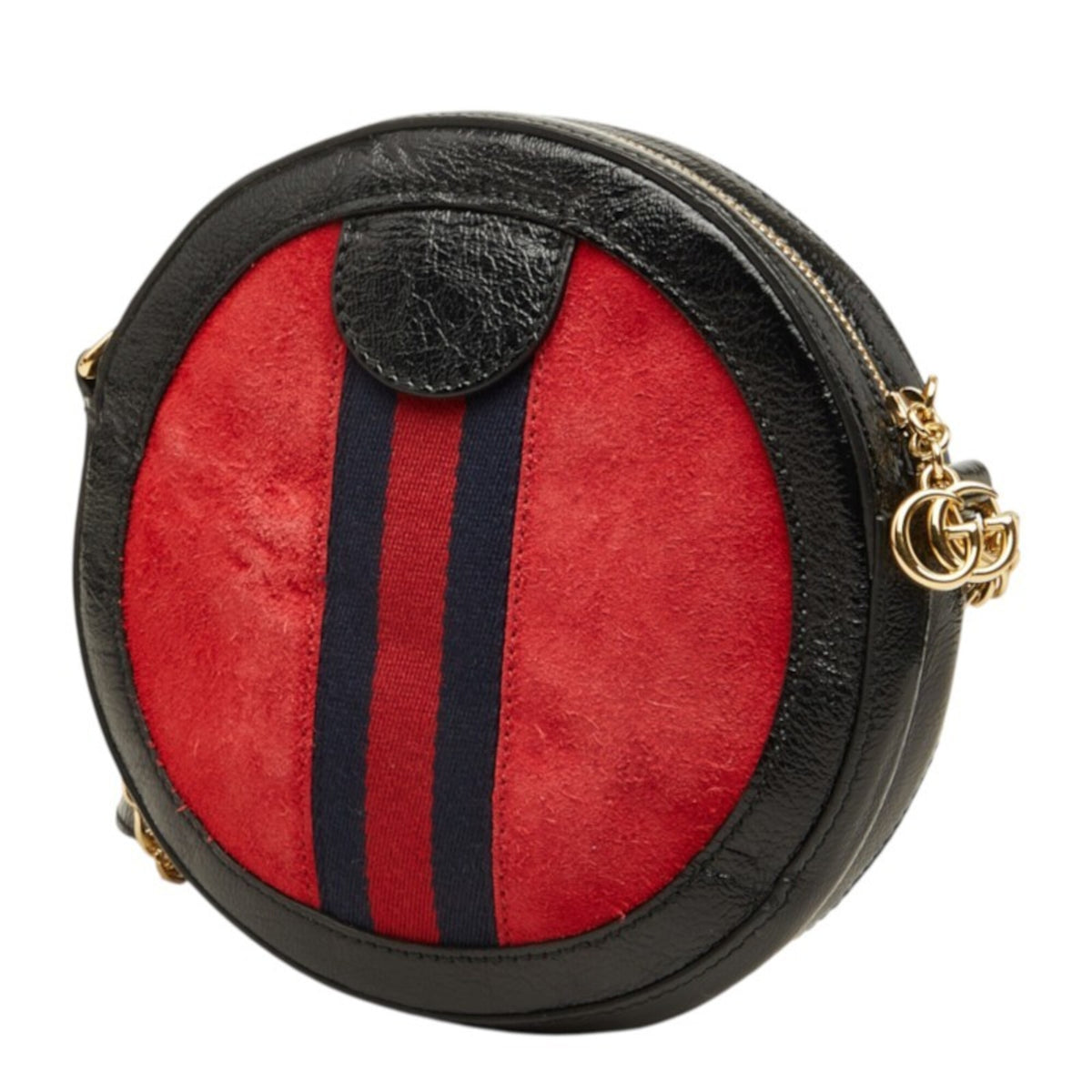 Gucci Black Leather Suede Shoulder Bag (Pre-Owned)
