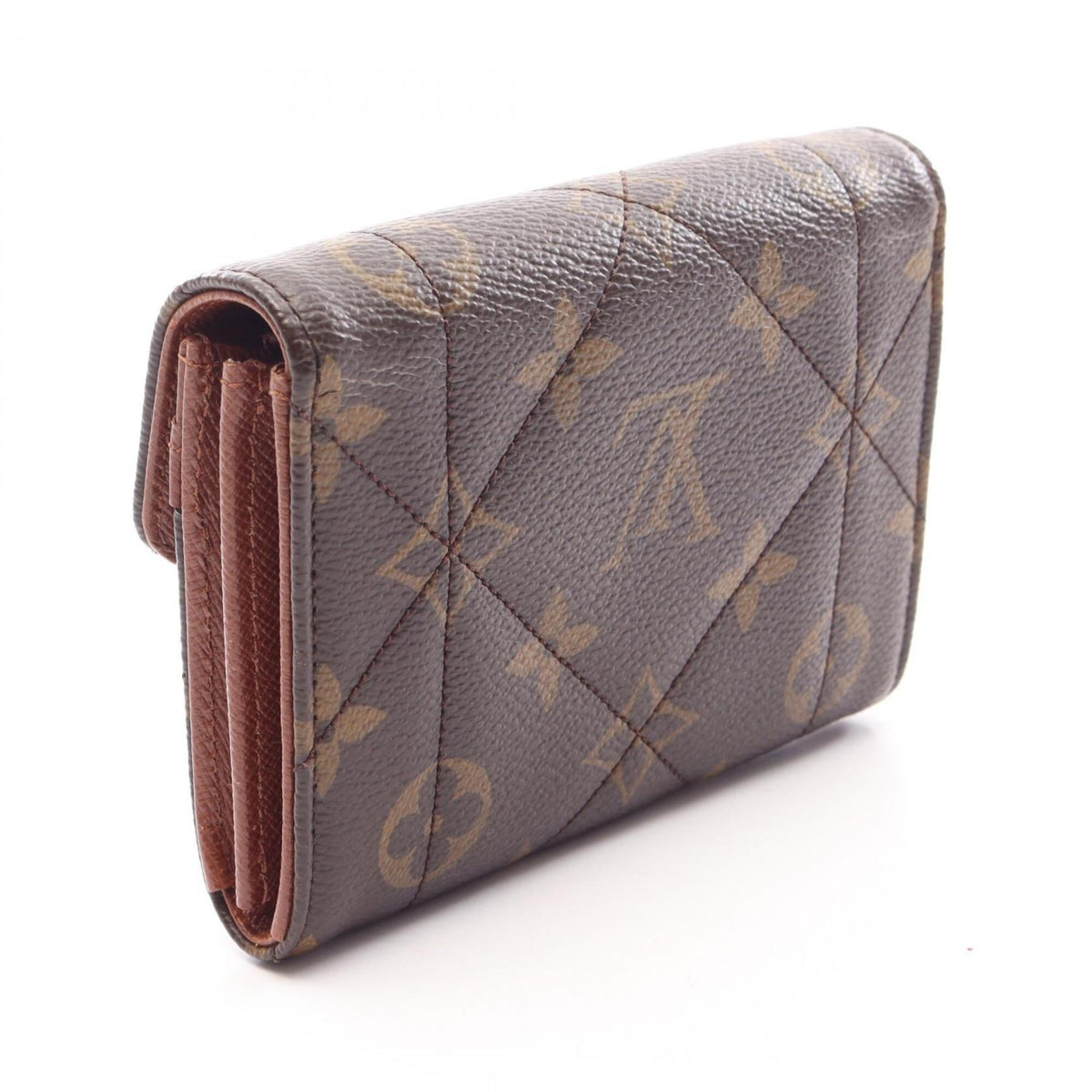 Louis Vuitton Brown Leather Pvc Wallet (Bi-Fold) (Pre-Owned)