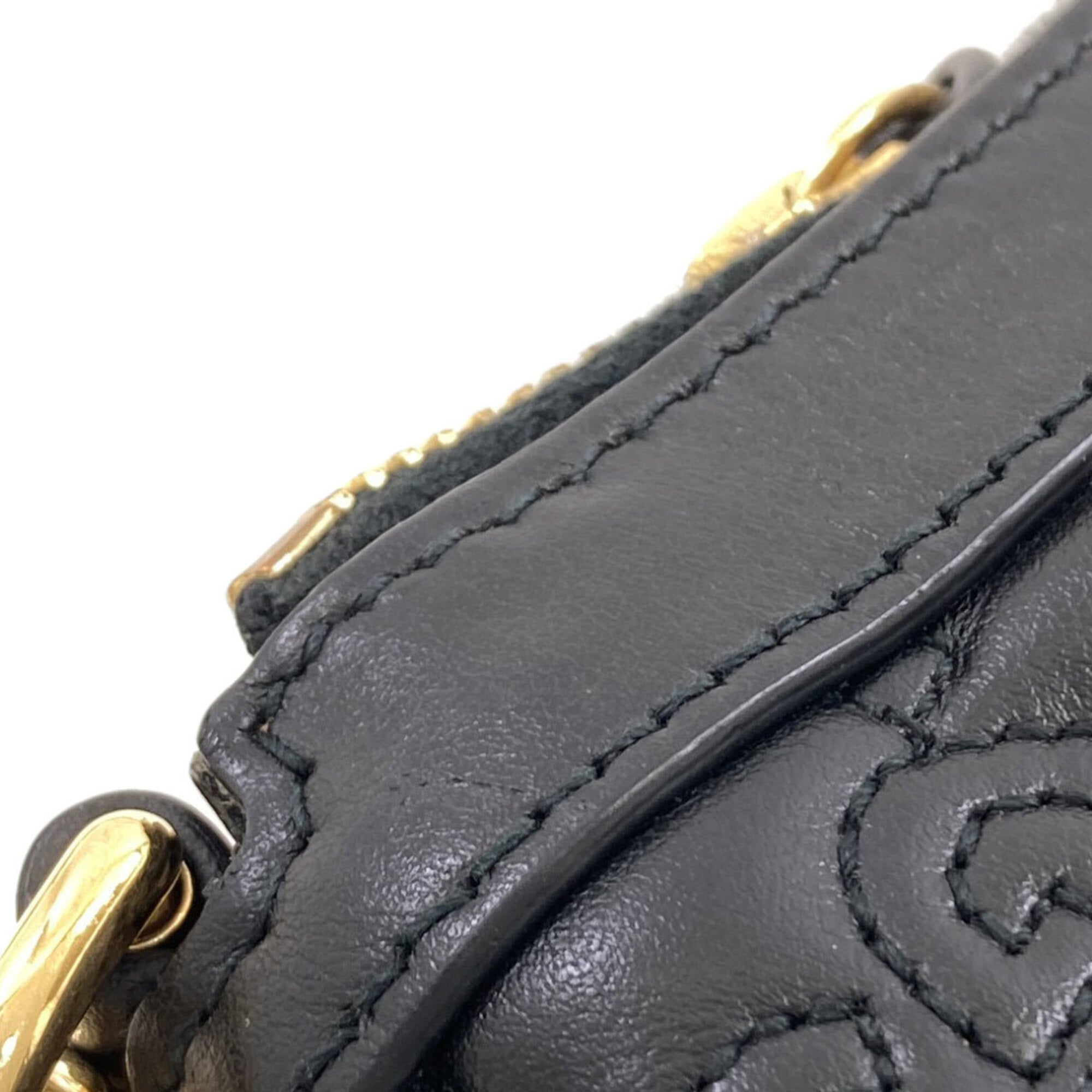 Gucci Black Leather Handbag (Pre-Owned)