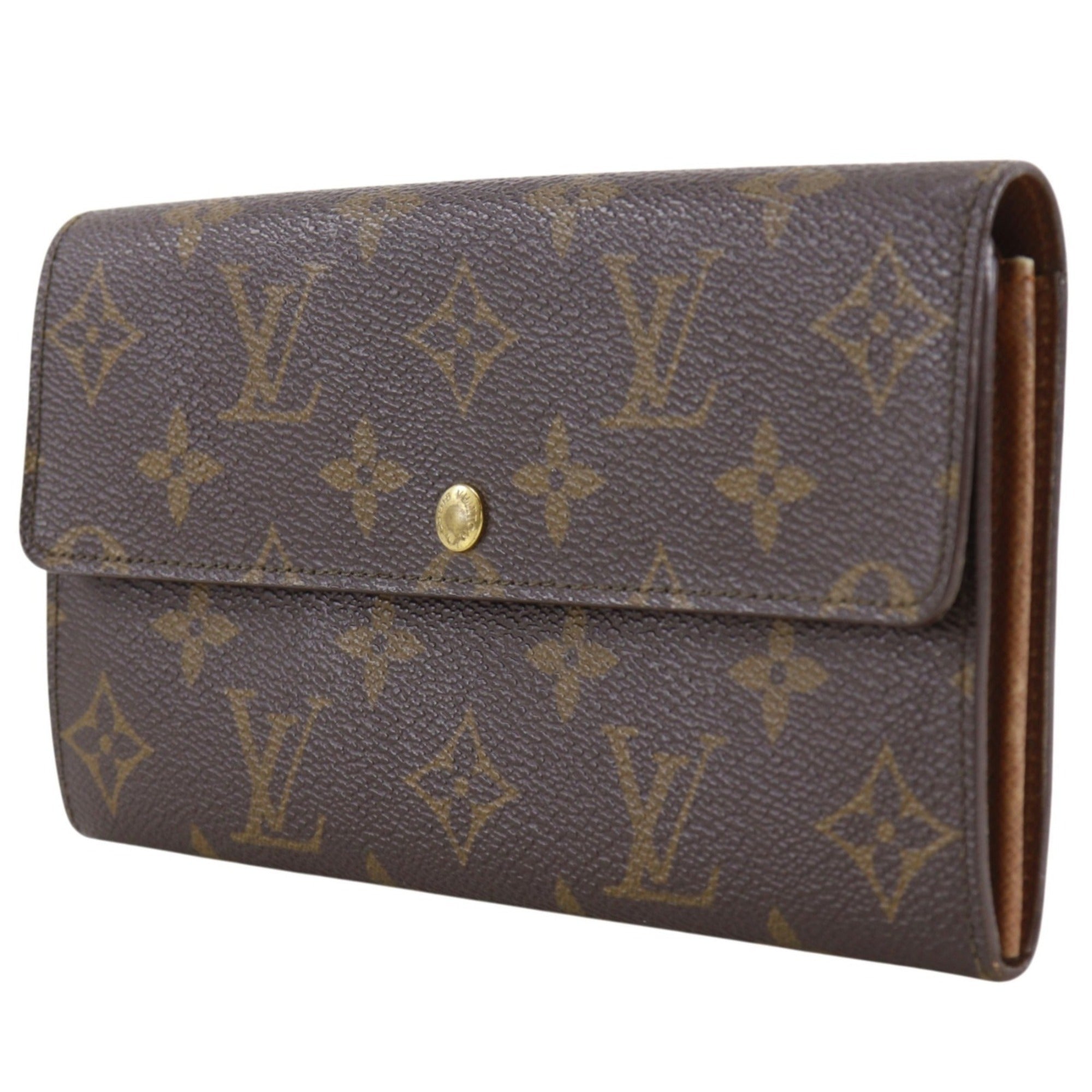 Louis Vuitton Monogram Brown Monogram Long Wallet (Bi-Fold) (Pre-Owned)