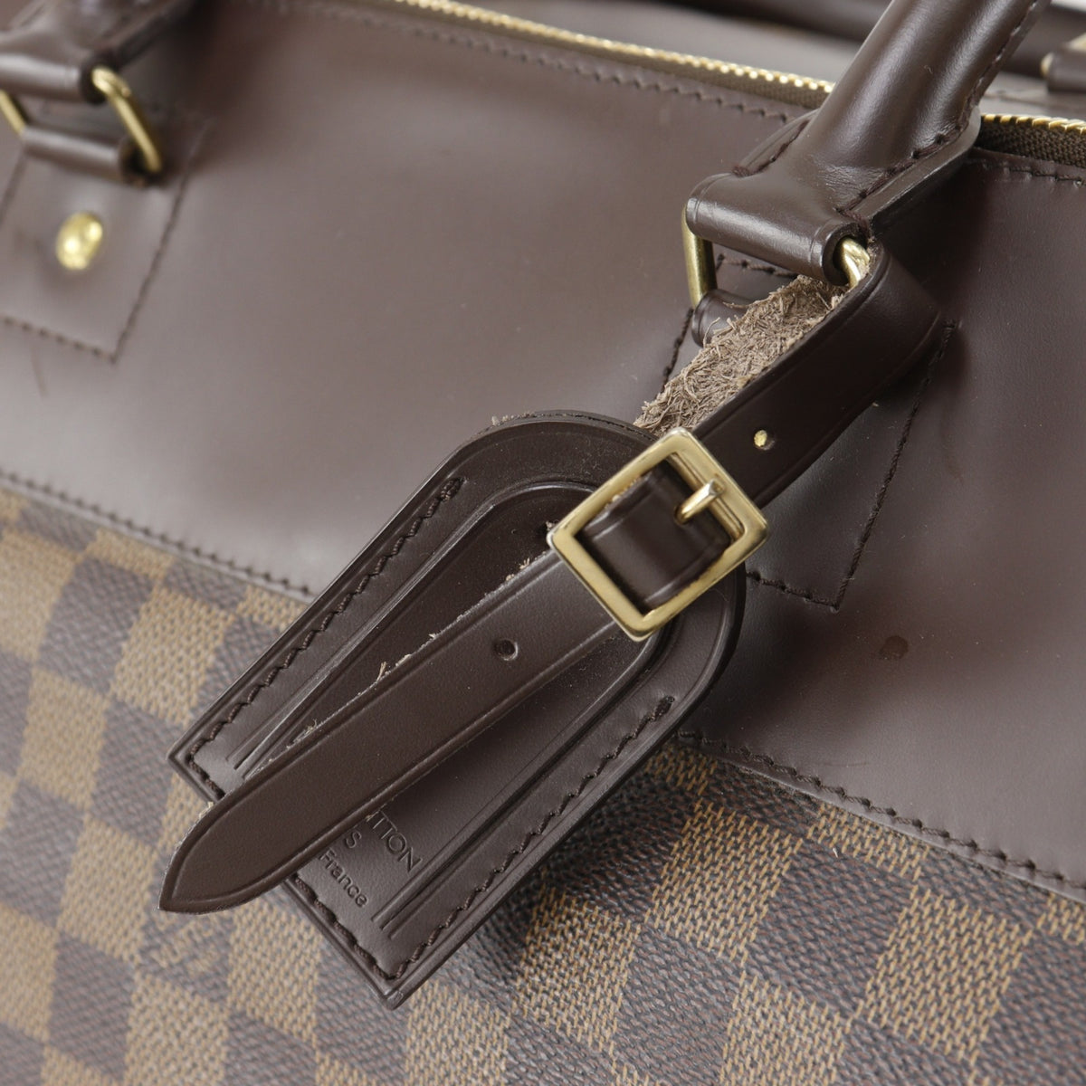 Louis Vuitton Damier Brown Damier Canvas Boston Bag Tote Bag (Pre-Owned)