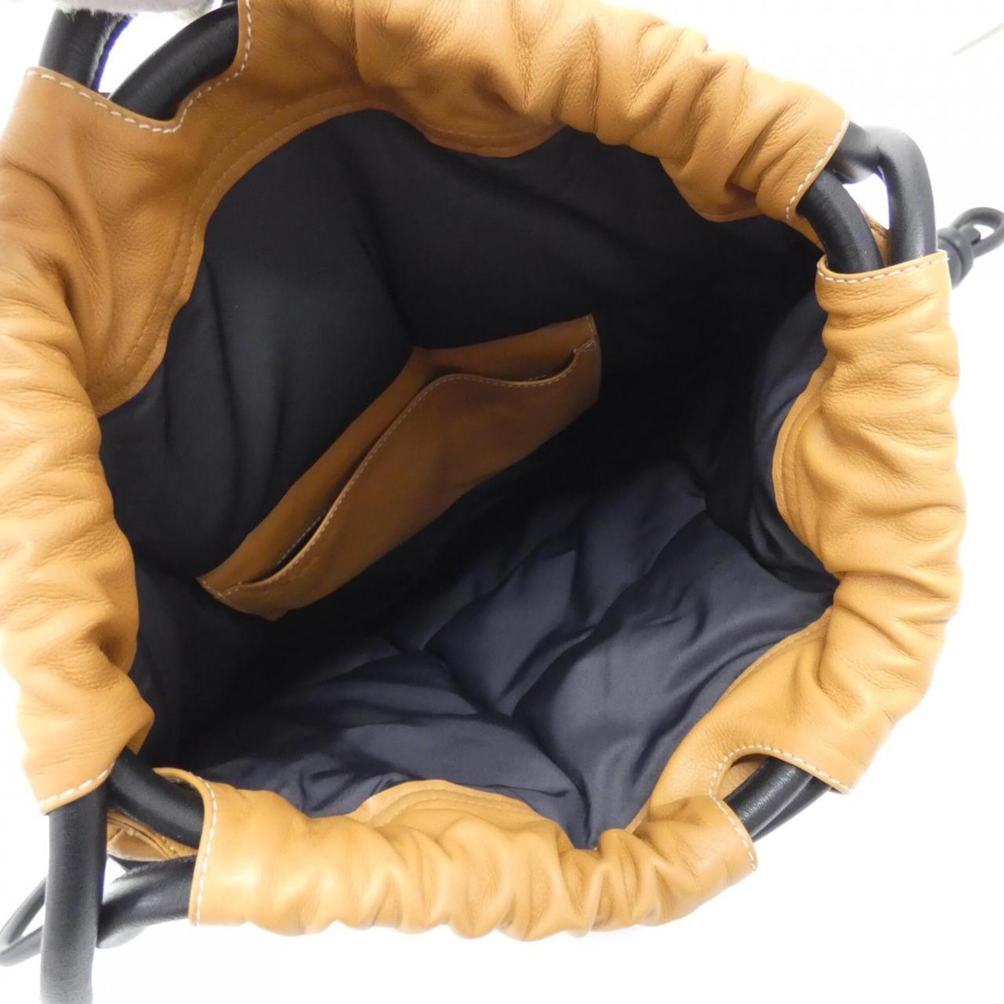 Loewe Black Nylon Leather Backpack (Pre-Owned)