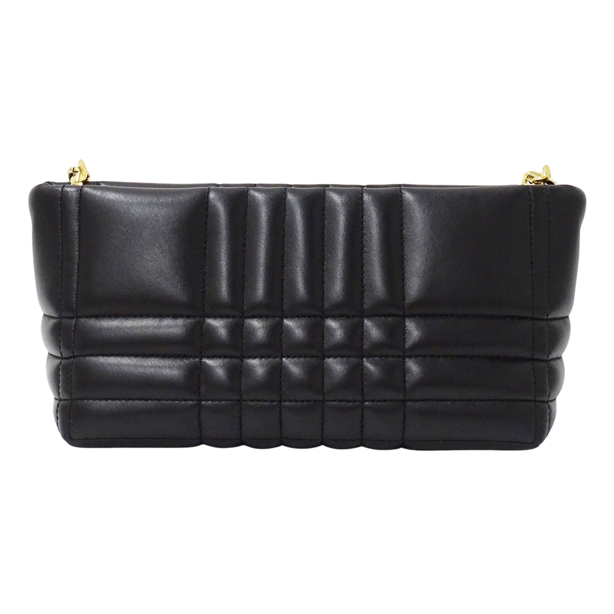 Burberry Black Leather Handbag Shoulder Bag (Pre-Owned)