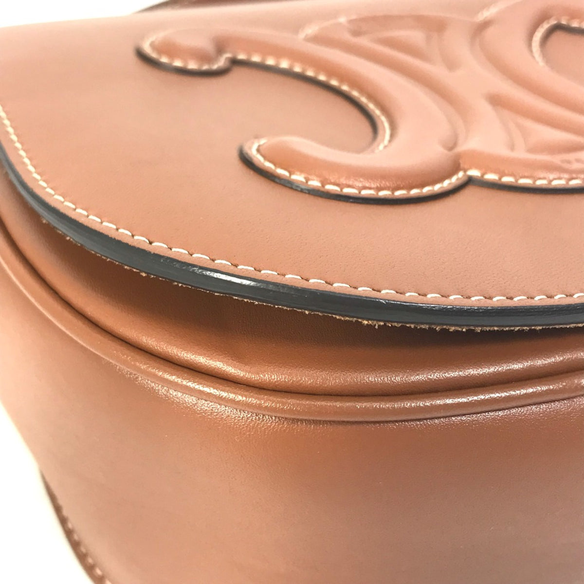 Celine Brown Leather Shoulder Bag (Pre-Owned)