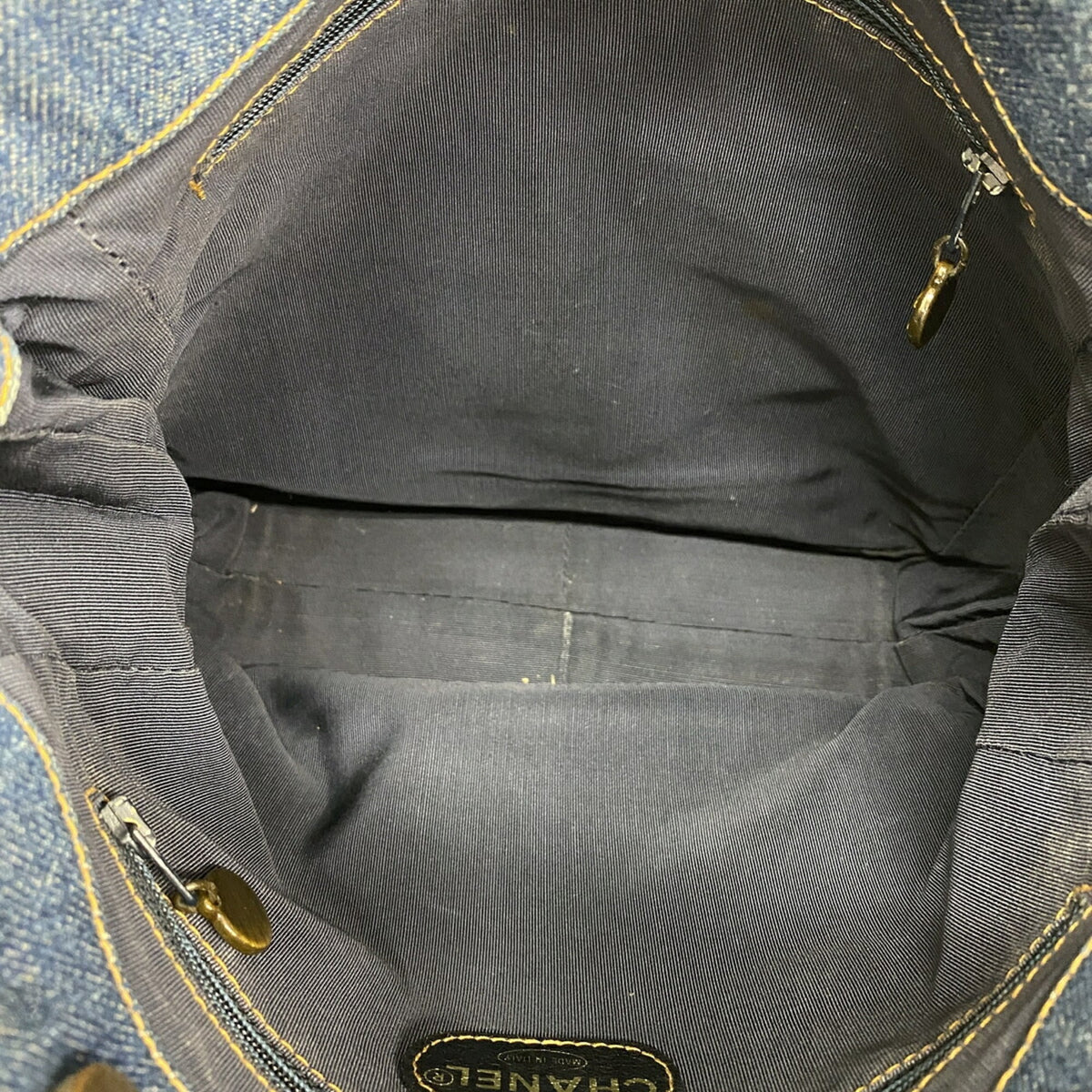 Chanel Blue Denim Tote Bag (Pre-Owned)