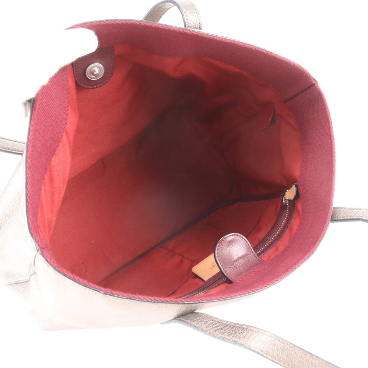 Loewe Gold Leather Handbag Shoulder Bag Tote Bag (Pre-Owned)