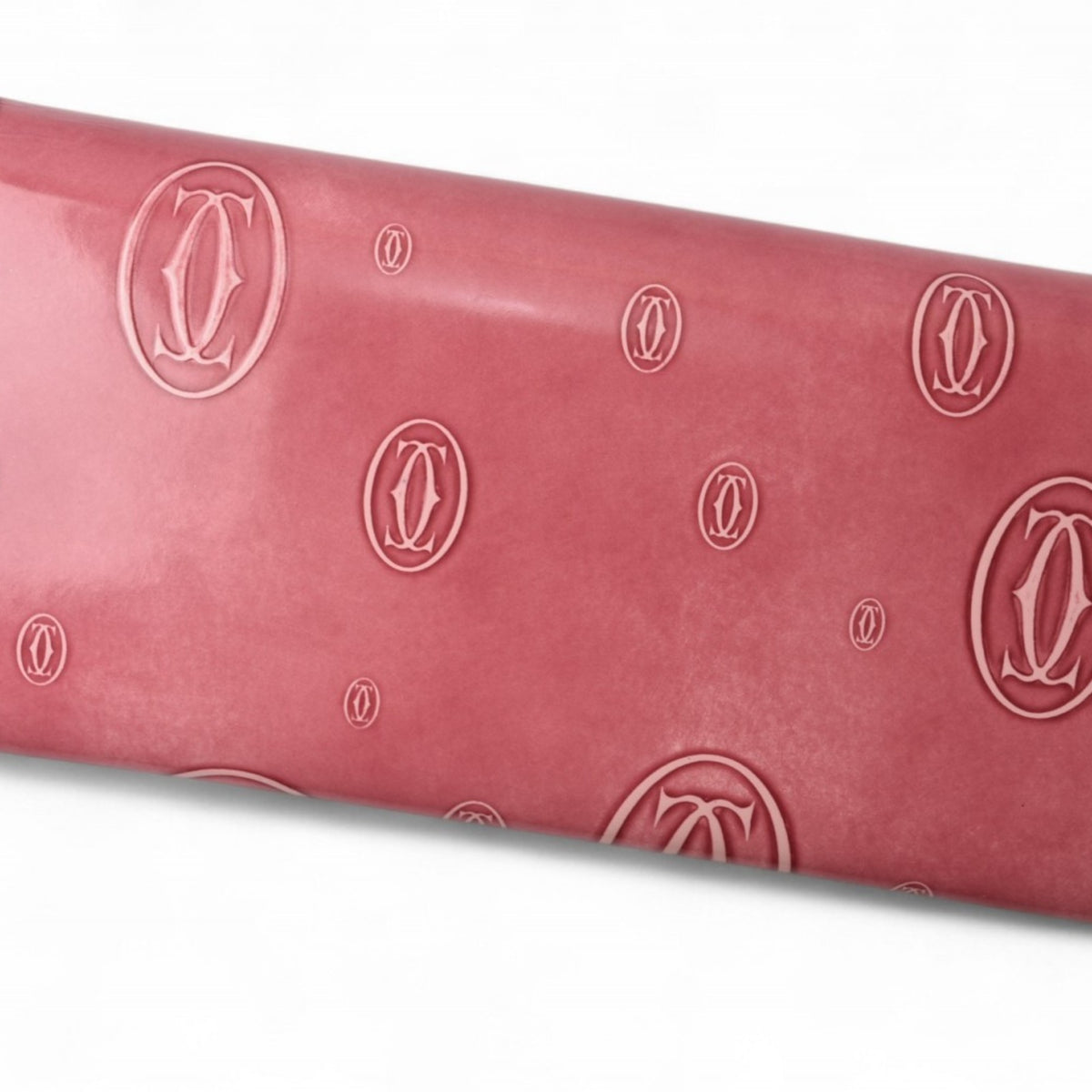 Cartier Pink Leather Long Wallet (Bi-Fold) (Pre-Owned)