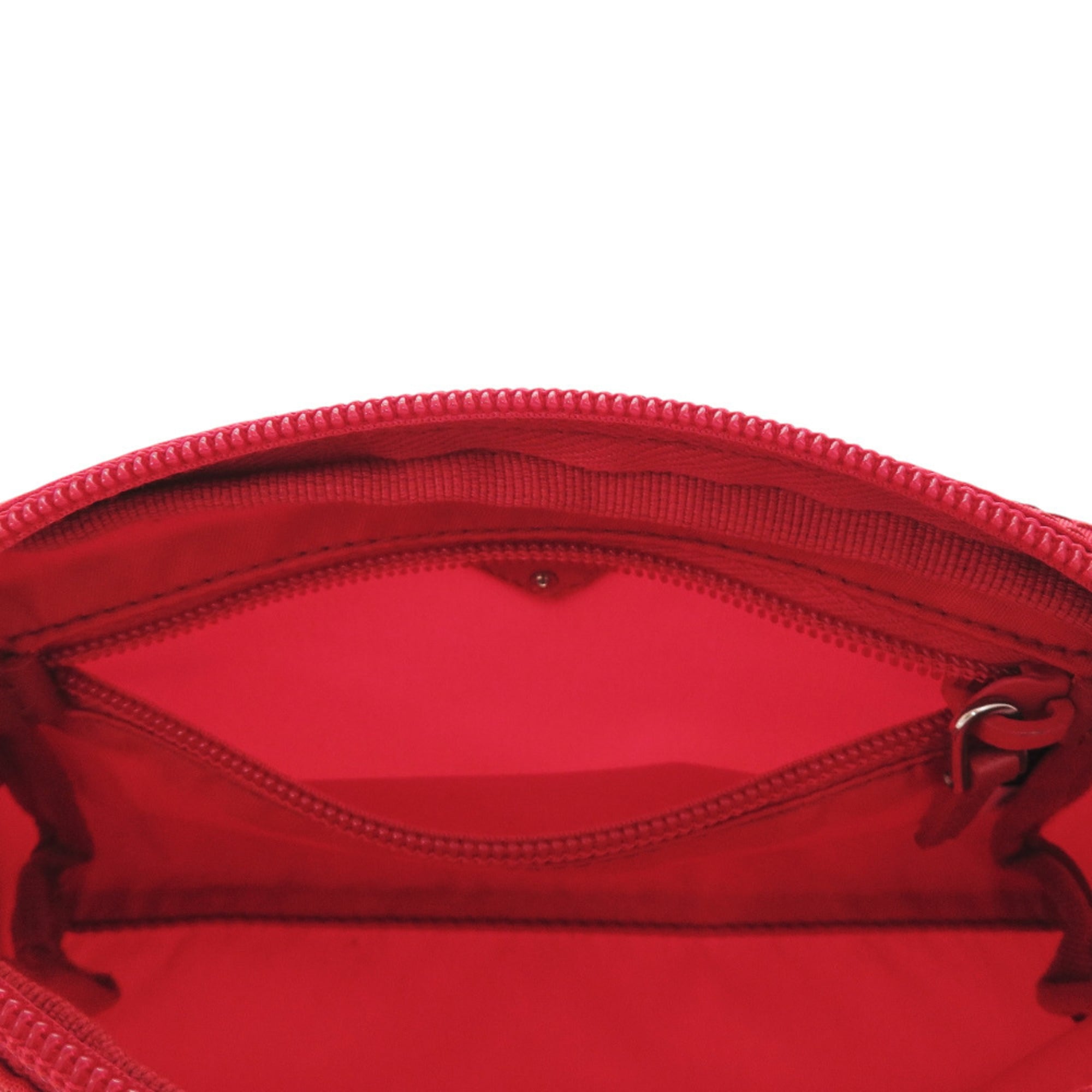 Prada Red Color Nylon Pouch (Pre-Owned)