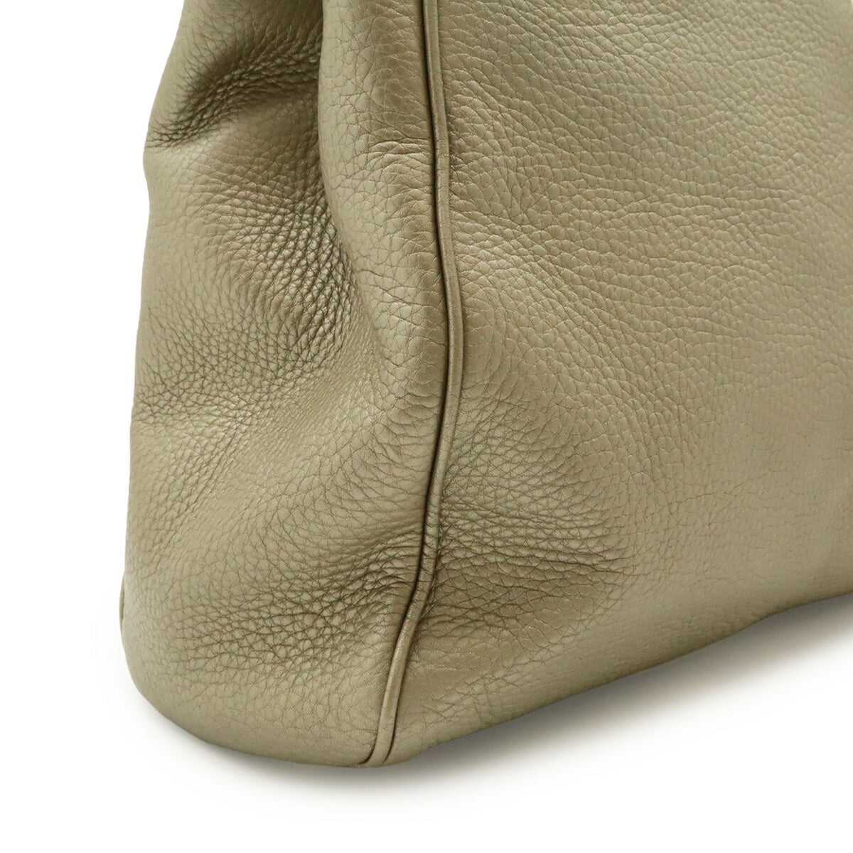 Gucci Champagne Gold Bamboo Leather Handbag Shoulder Bag (Pre-Owned)