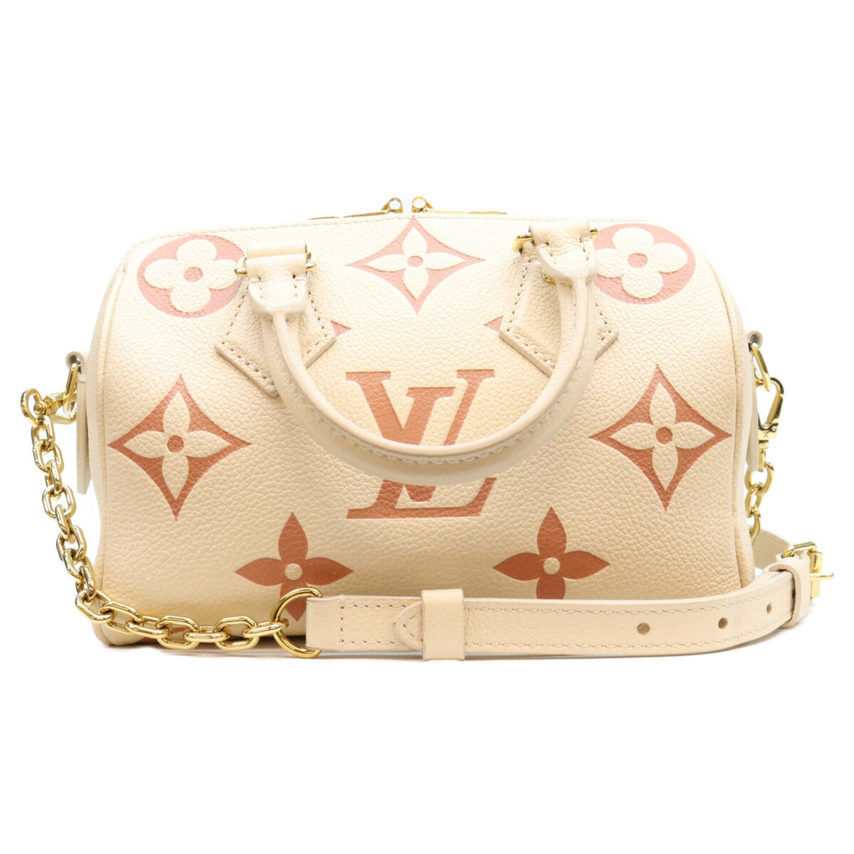 Louis Vuitton Beige Monogram Empreinte Boston Bag Shoulder Bag (Pre-Owned)