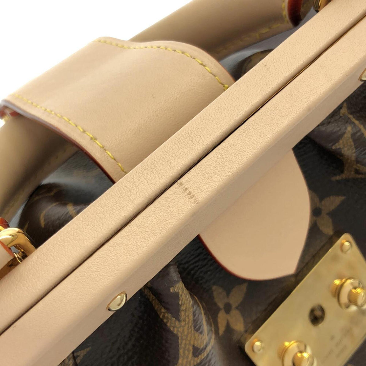 Louis Vuitton Marron Coated Canvas Handbag (Pre-Owned)