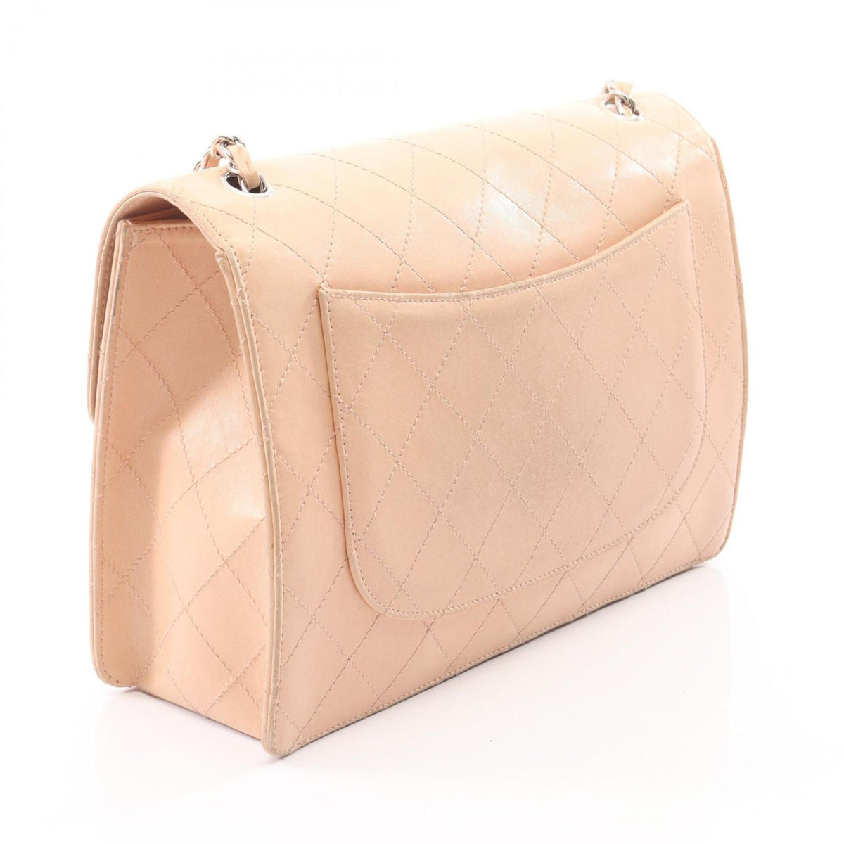Chanel Pink Leather Handbag Shoulder Bag (Pre-Owned)