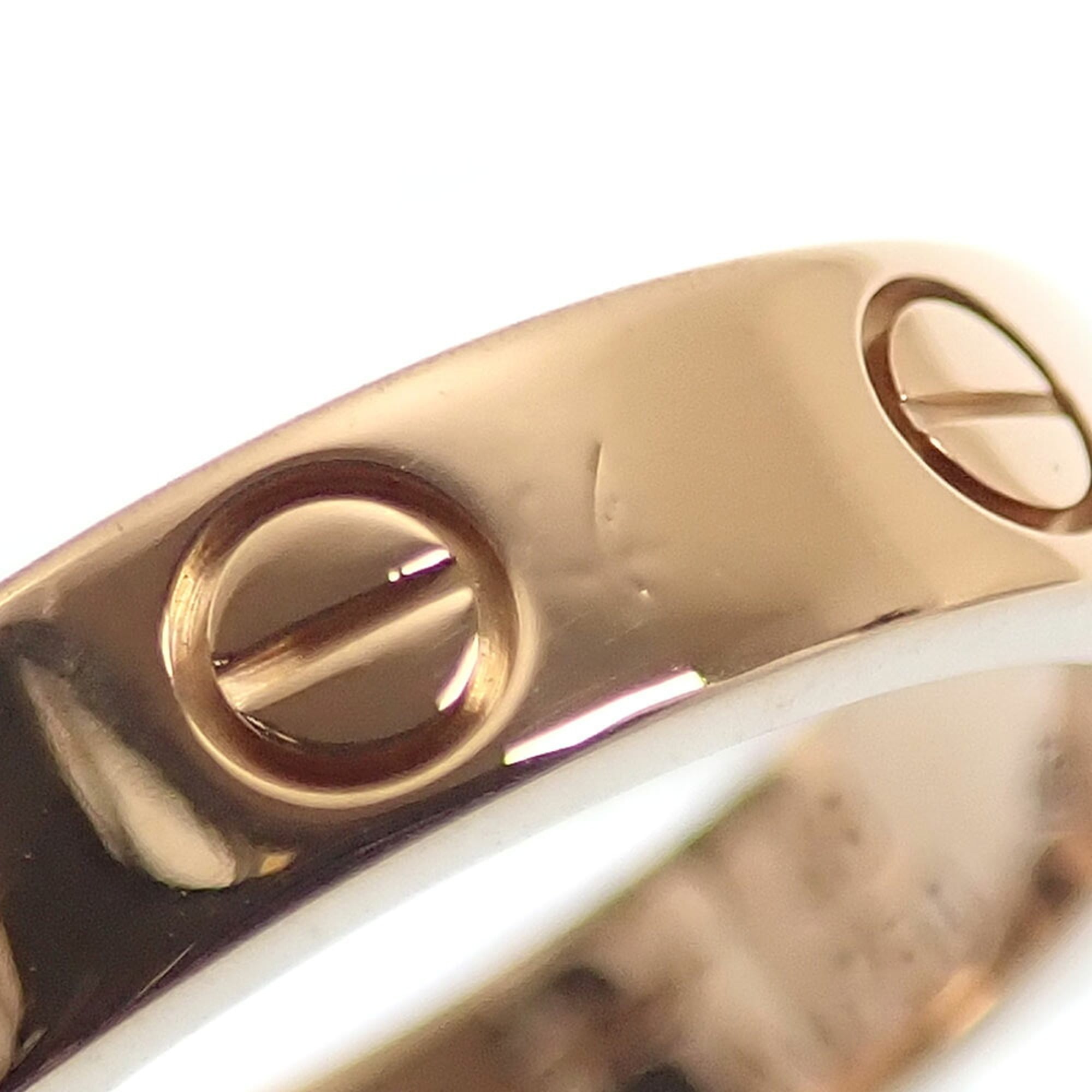 Cartier Love Pink Gold (18K) Band Ring (Pre-Owned)
