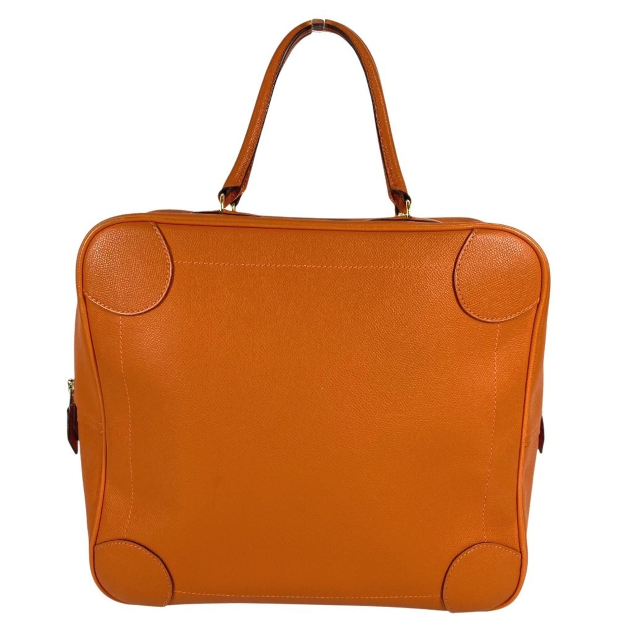 Hermes Orange Epsom Leather Handbag Tote Bag (Pre-Owned)