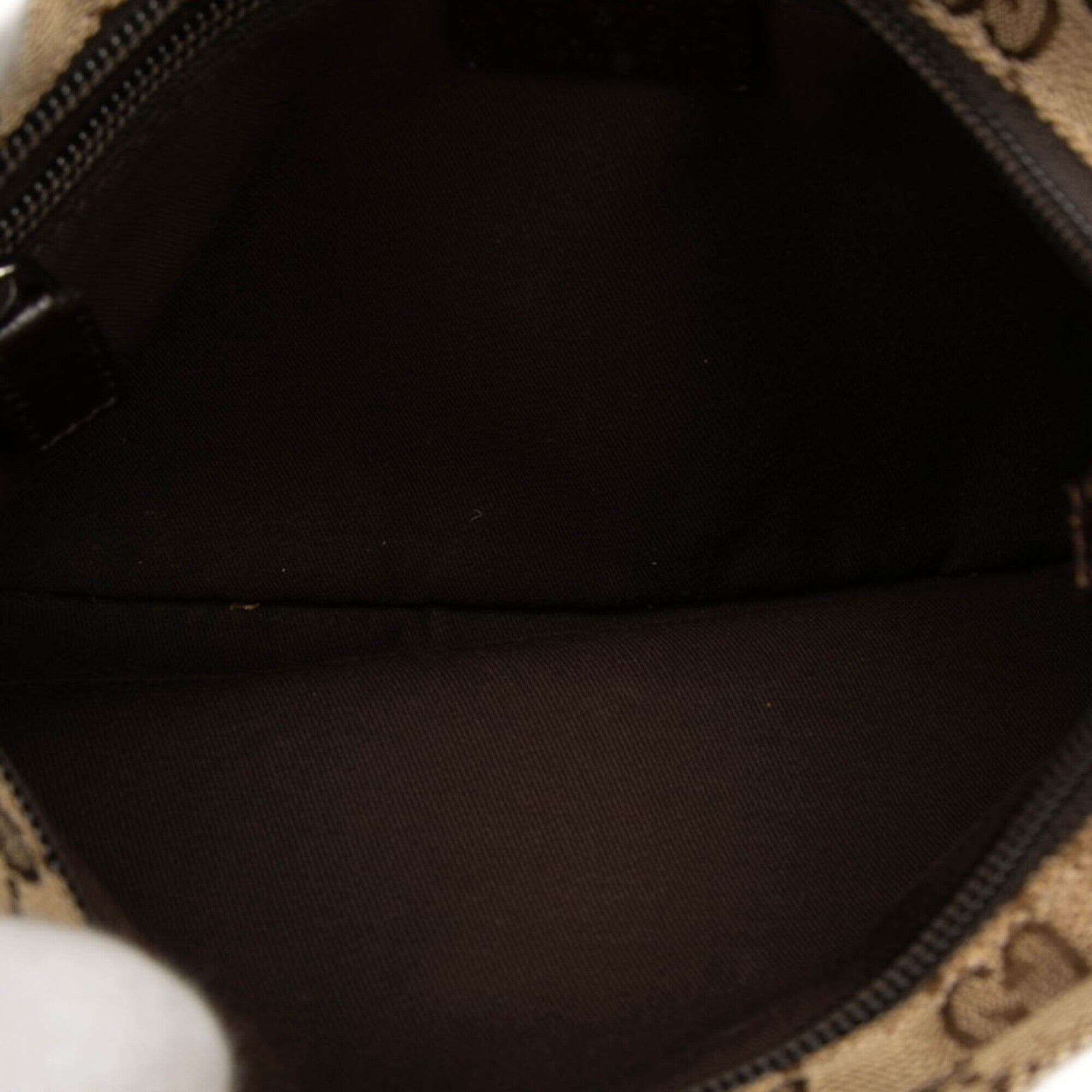 Gucci Beige Multi-Color Canvas Leather Shoulder Bag (Pre-Owned)