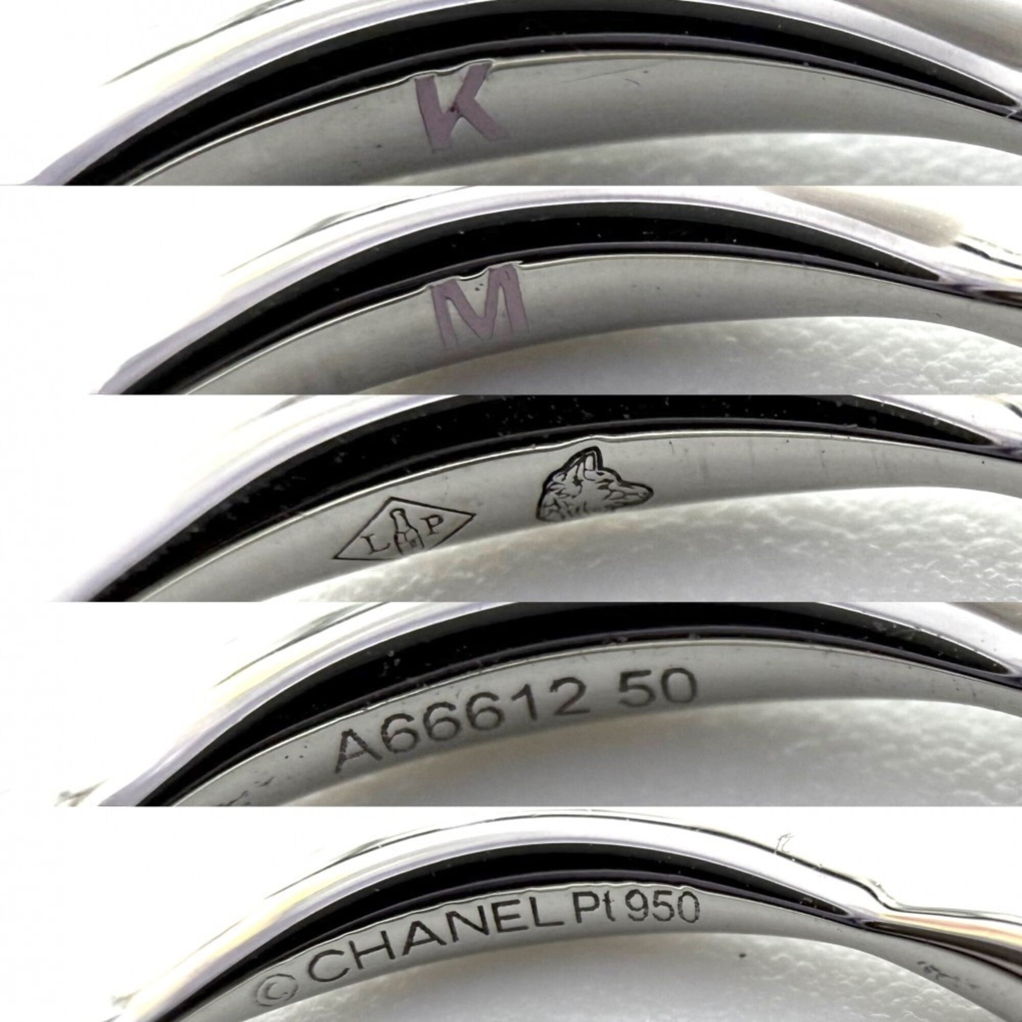 Chanel Silver White Platinum 950 (Pre-Owned)