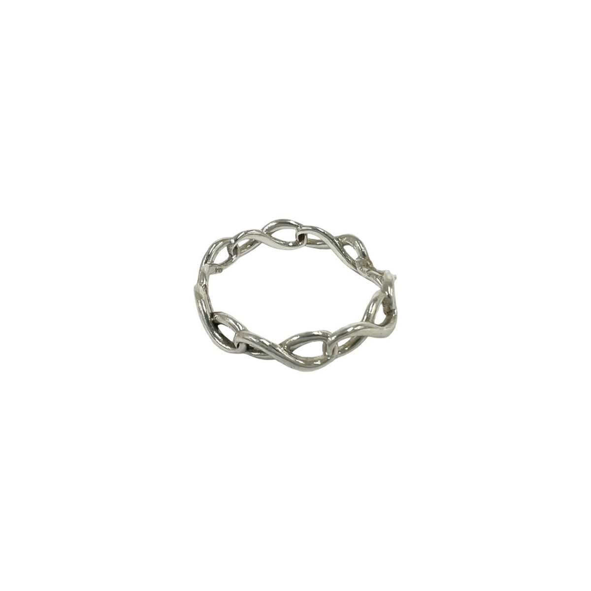 Tiffany Silver Silver 925 Band Ring (Pre-Owned)
