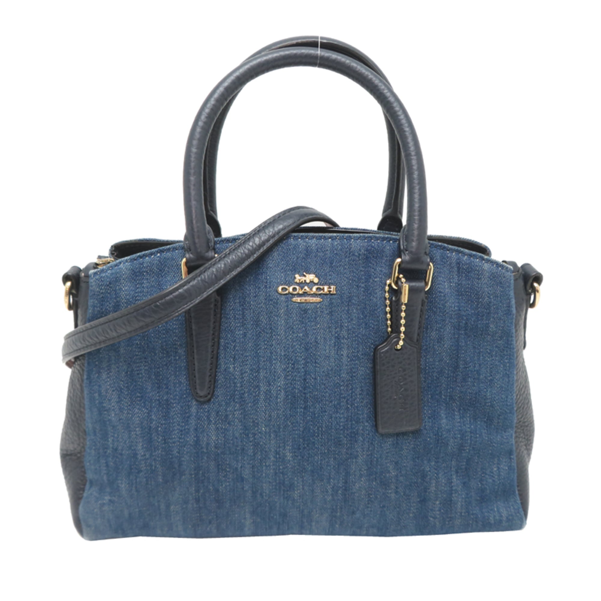 Coach Blue Denim Handbag (Pre-Owned)