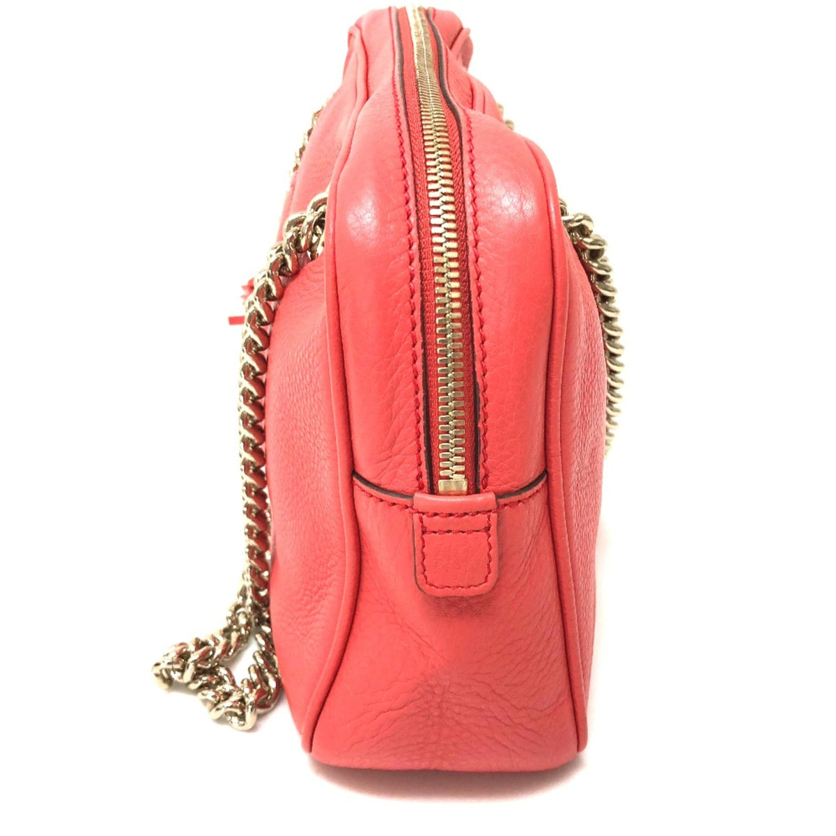 Gucci Pink Leather Shoulder Bag (Pre-Owned)