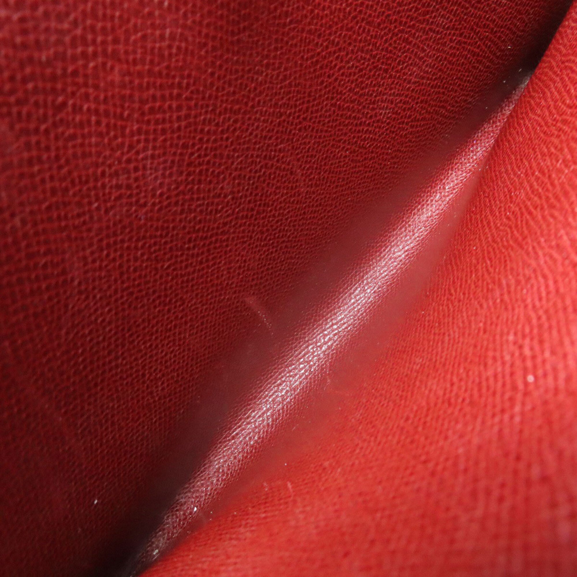 Hermes Rouge H Lisse Leather Shoulder Bag (Pre-Owned)