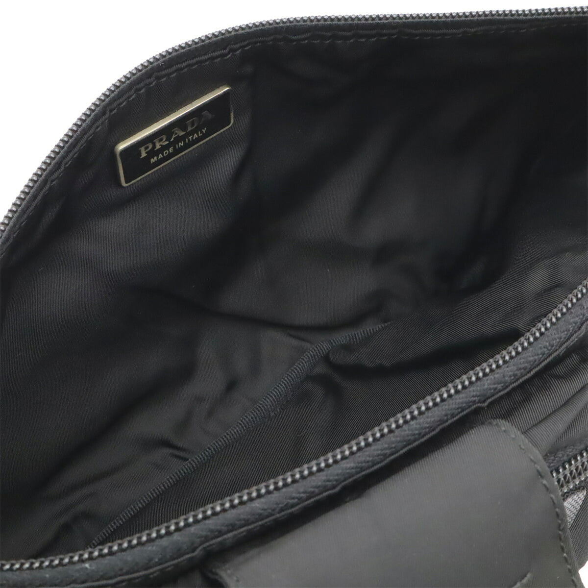 Prada Black Nero Nylon Fanny Pack Sling Bag (Pre-Owned)
