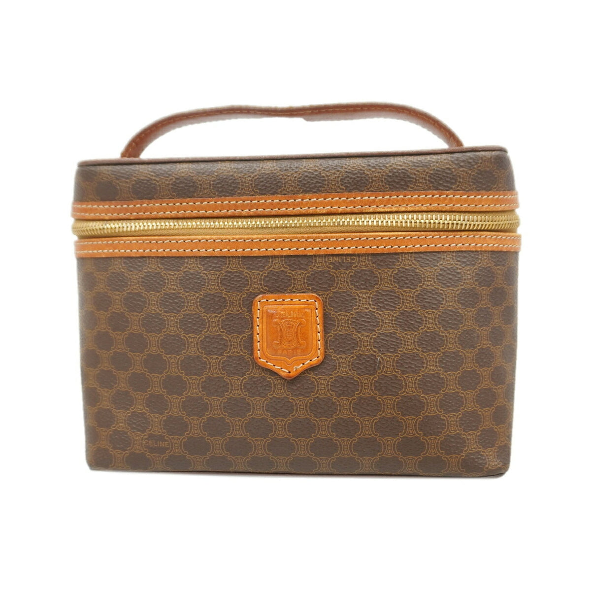 Celine Brown Pvc Vanity Bag (Pre-Owned)