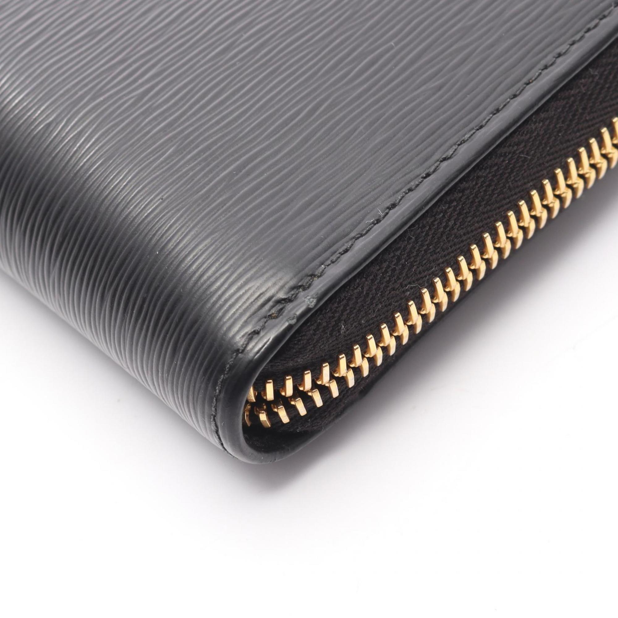 Prada Black Leather Long Wallet (Bi-Fold) (Pre-Owned)