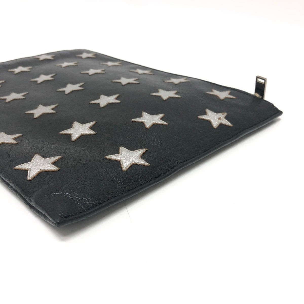 Saint Laurent Black Leather Clutch Bag (Pre-Owned)